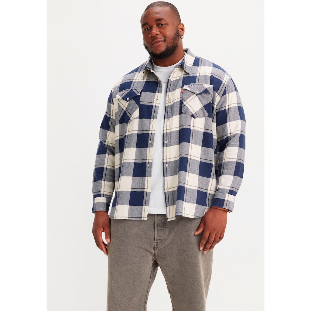 Levi's® Plus Jeanshemd »BIG RELAXED FIT WESTERN«