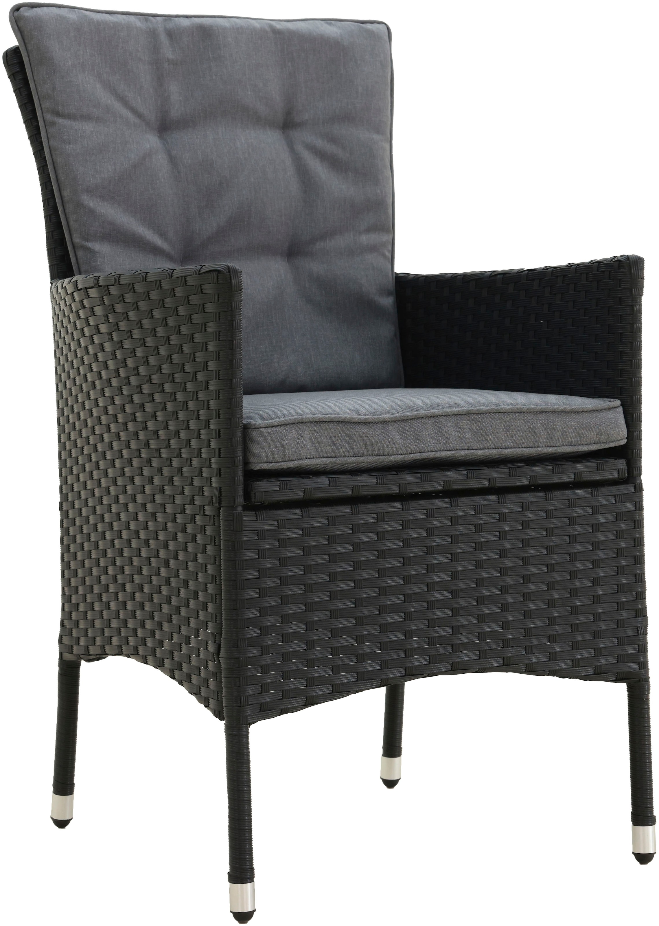 KONIFERA »Mailand« Set, 6x Sessel, 6x Sitzauflagen, 6x Rückenauflagen, 1x Tisch, 19 tlg. tlg. 6 Sessel, 6 Sitz,- und 6 Rückenkissen, 1 Tisch, 1 Gratis Schutzhülle