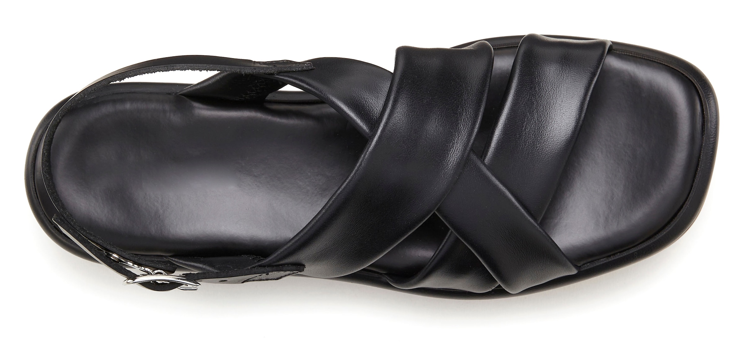 French Connection Sandale »Sommerschuh«, aus Leder mit Fersenriemchen, Sandalette, Sommerschuh