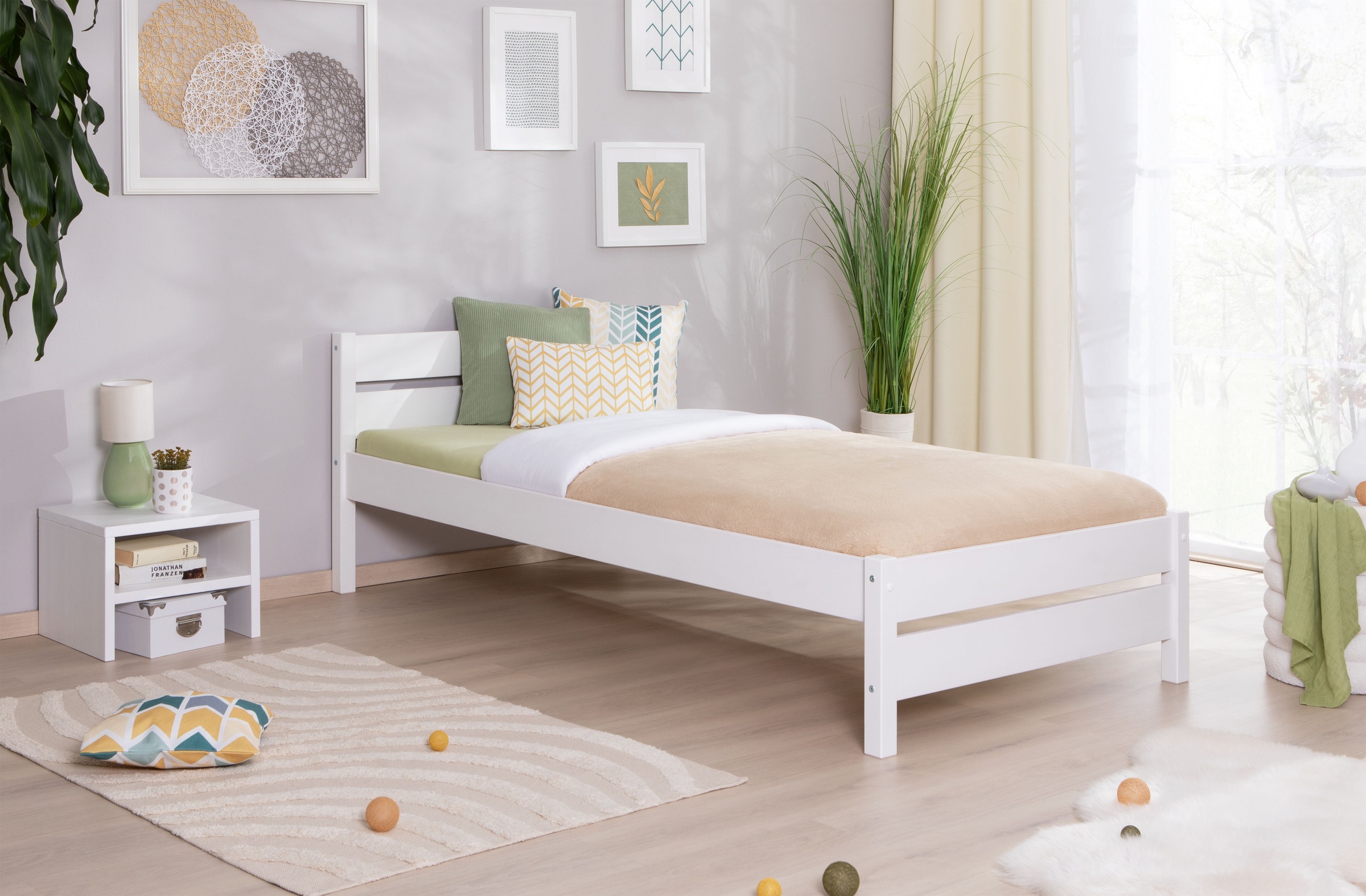 Ticaa Massivholzbett "Bora", ideal fürs Kinder- und Jugendzimmer, inklusive günstig online kaufen