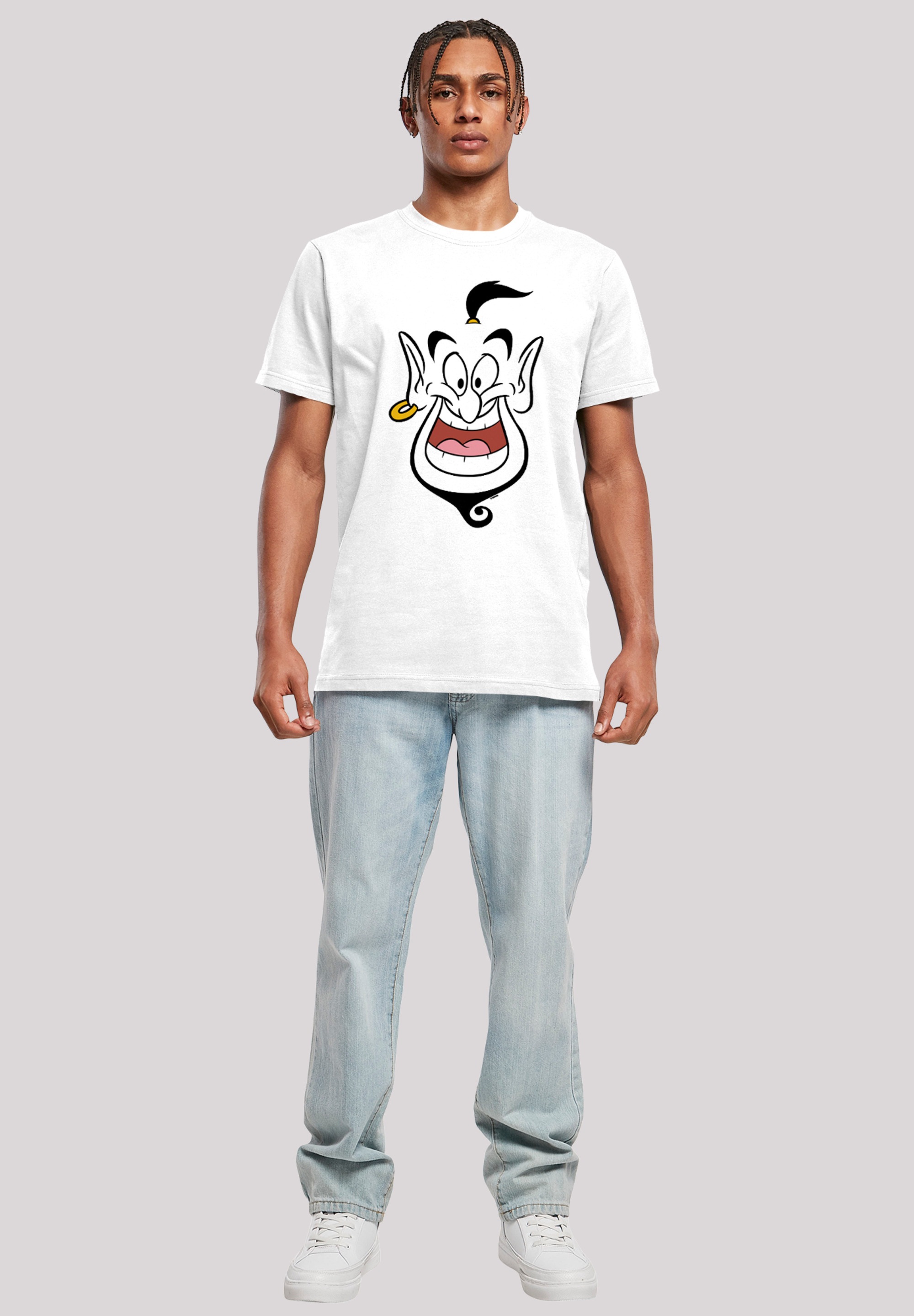 F4NT4STIC T-Shirt »Disney Aladdin Genie Face«, Herren,Premium Merch,Regular-Fit,Basic,Bedruckt