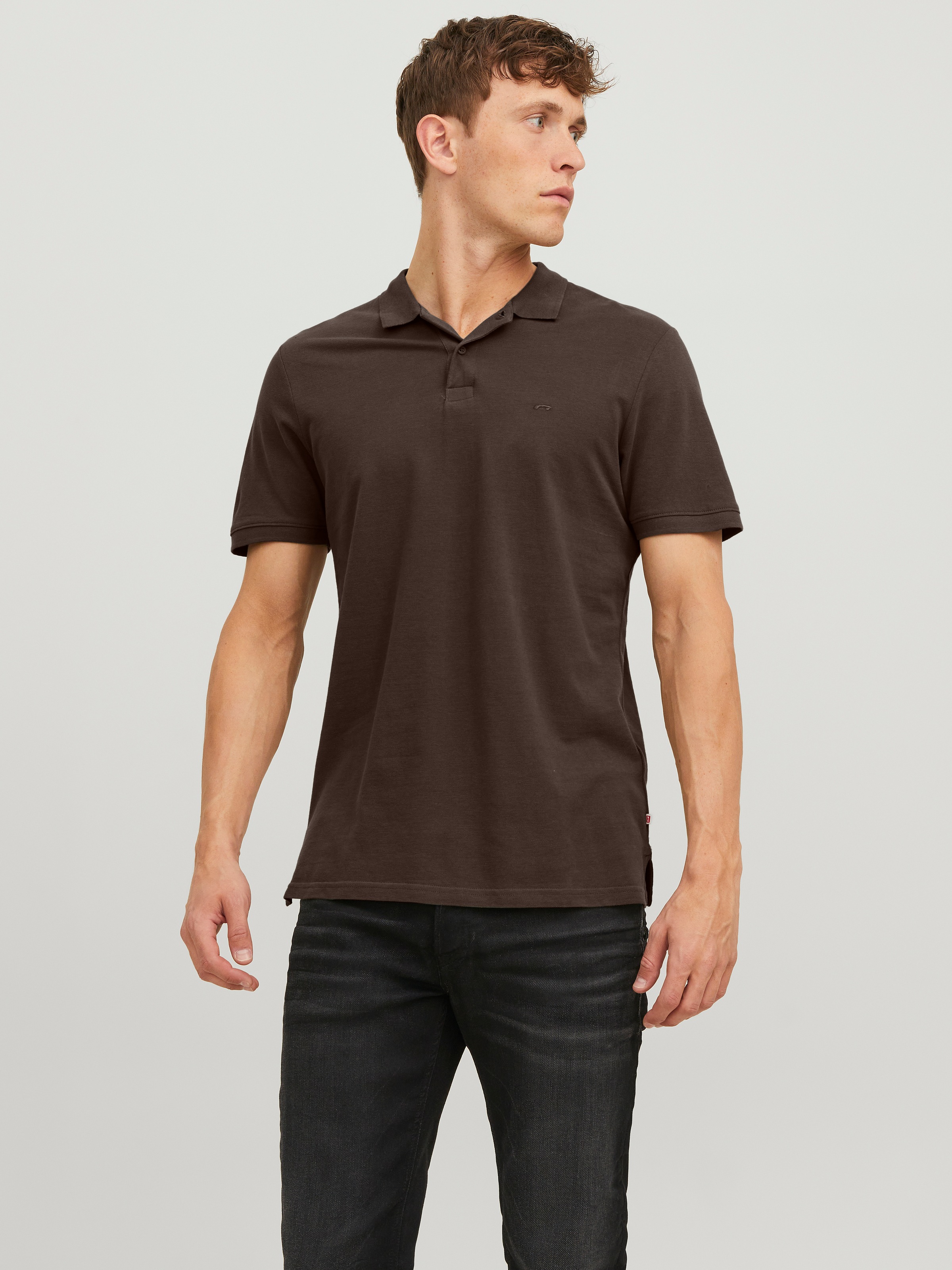 Jack & Jones "JJEBASIC POLO SS NOOS" mit Logo Stickerei günstig online kaufen