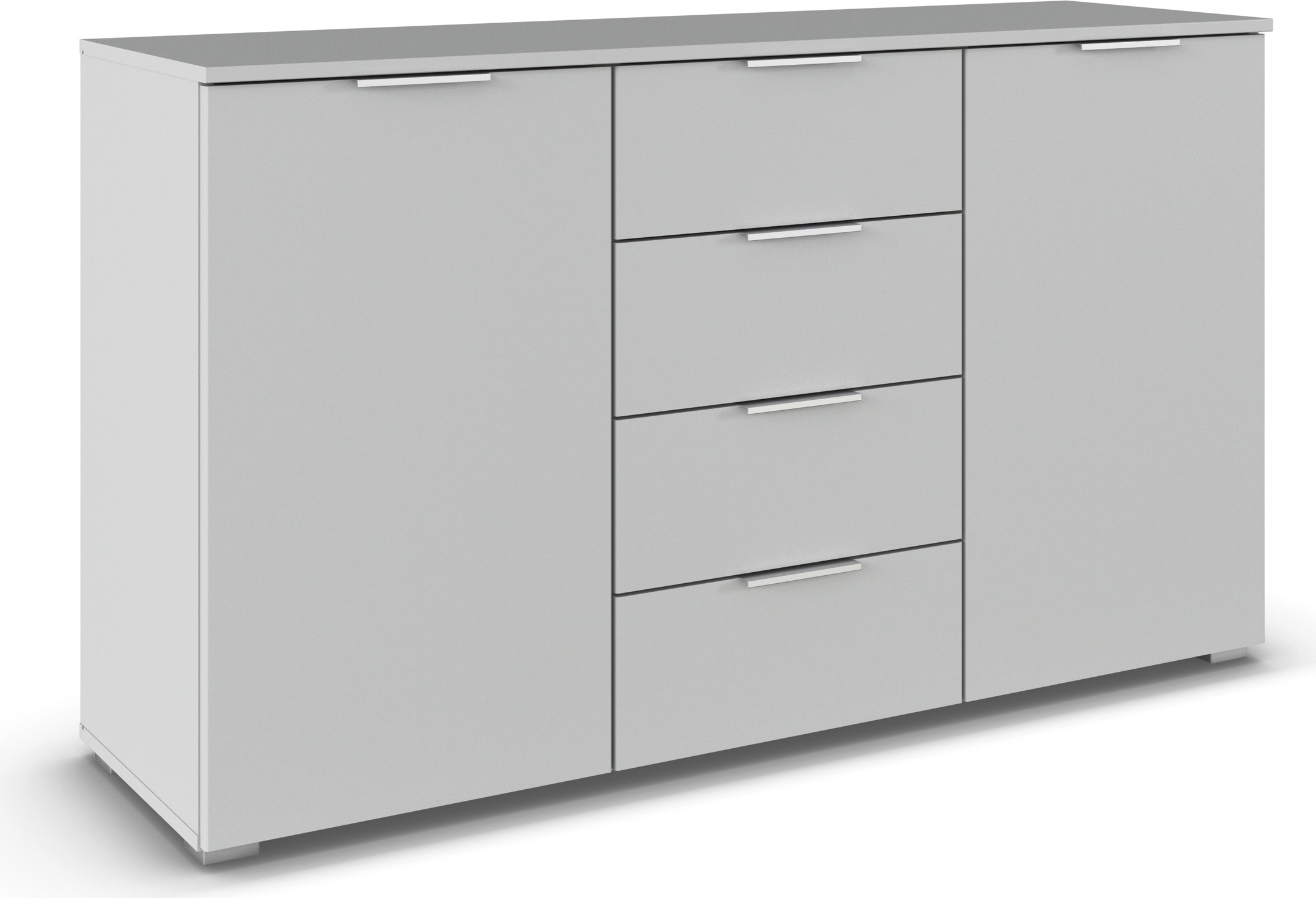 rauch Kommode »Sideboard Schubladenkommode AGORDO mit Dekor- oder Hochglanzfront«, mit 4 Schubkästen und 2 Türen sowie Metallgriffen MADE IN GERMANY