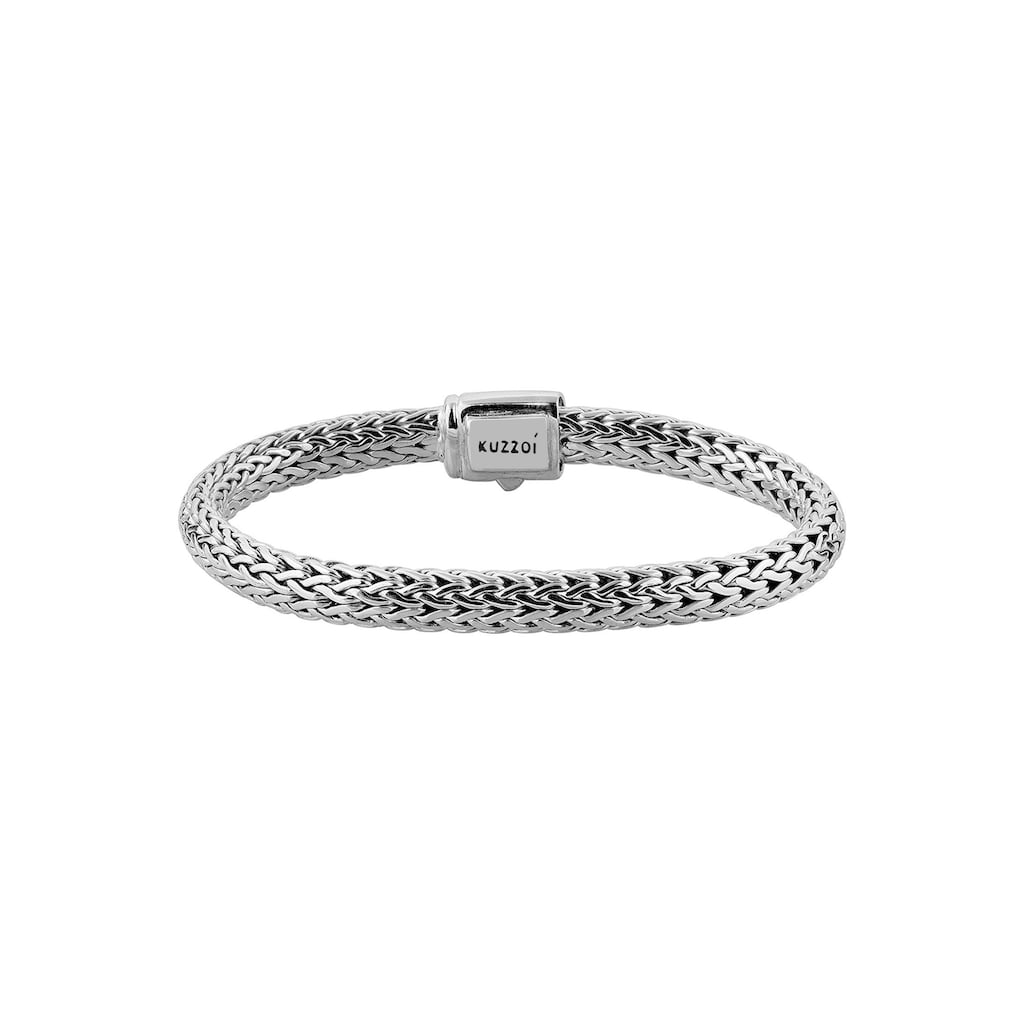 Kuzzoi Armband »Gliederarmband Damen Zirkonia Kristalle 925 Silber«