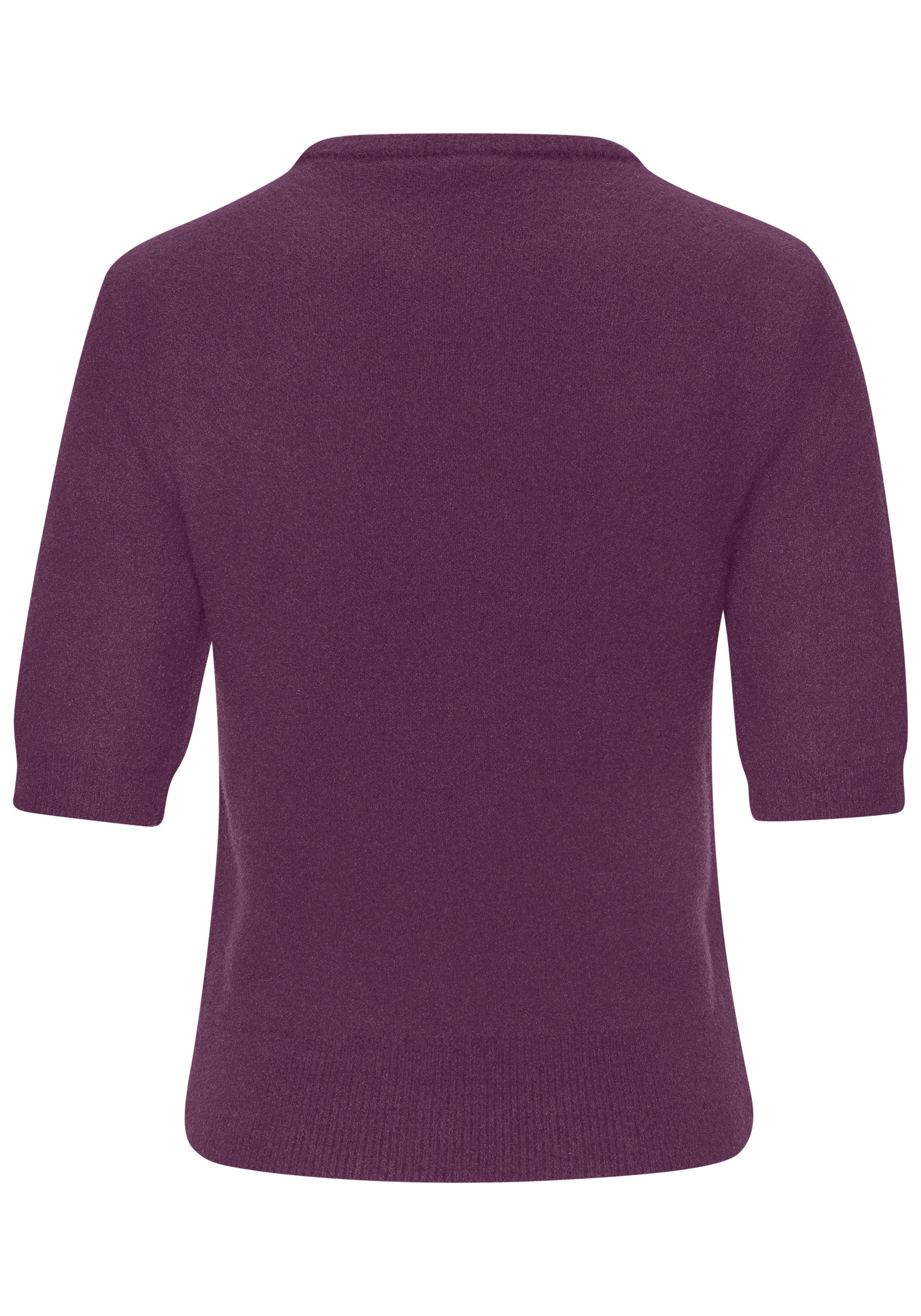LASCANA Kurzarmpullover, flauschiger Strickpullover, figurnaher Schnitt günstig online kaufen