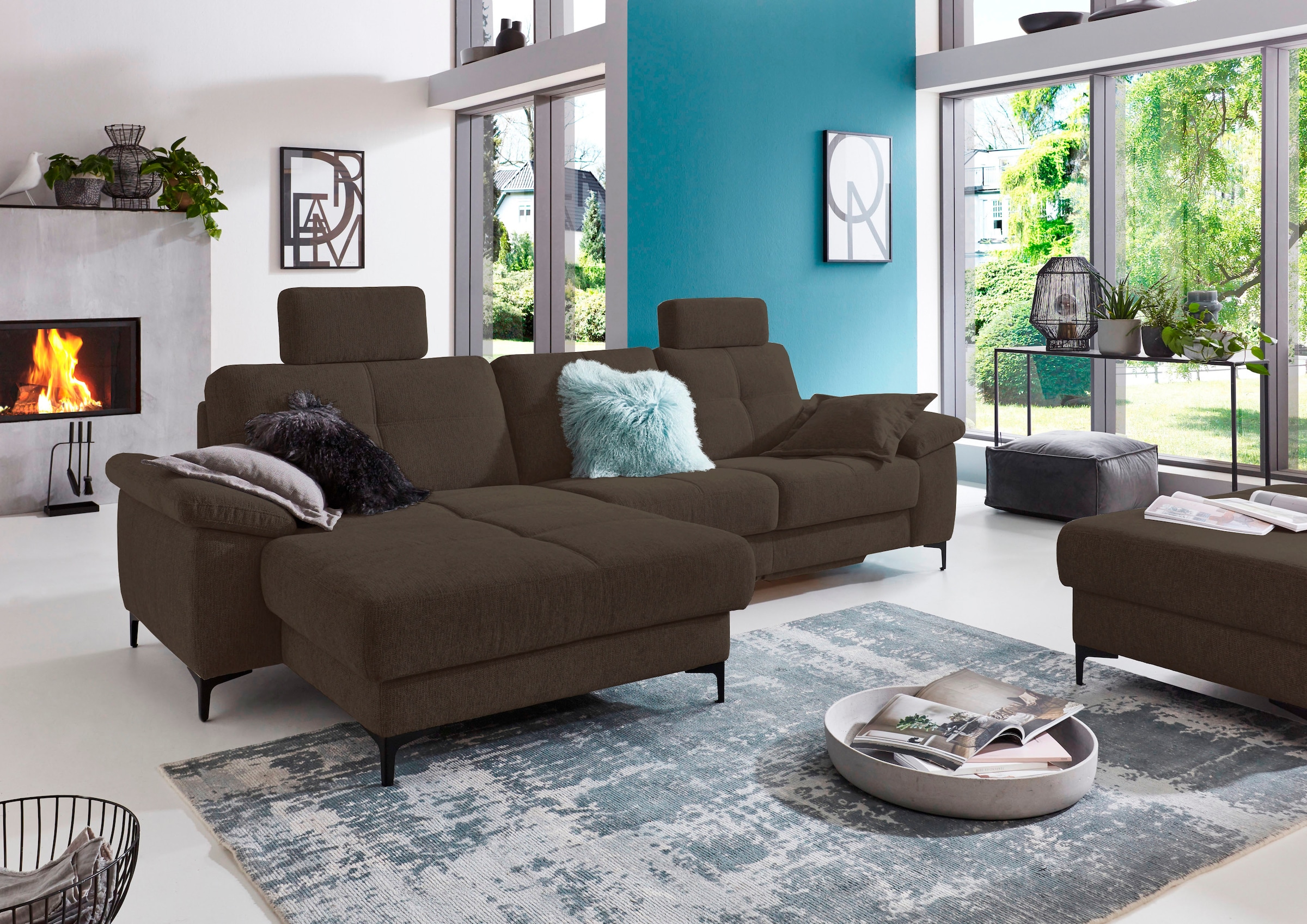 3C Carina Ecksofa "Burnaby bequem und modern, OTTOs Choice, L-Form", 2 Kopf günstig online kaufen