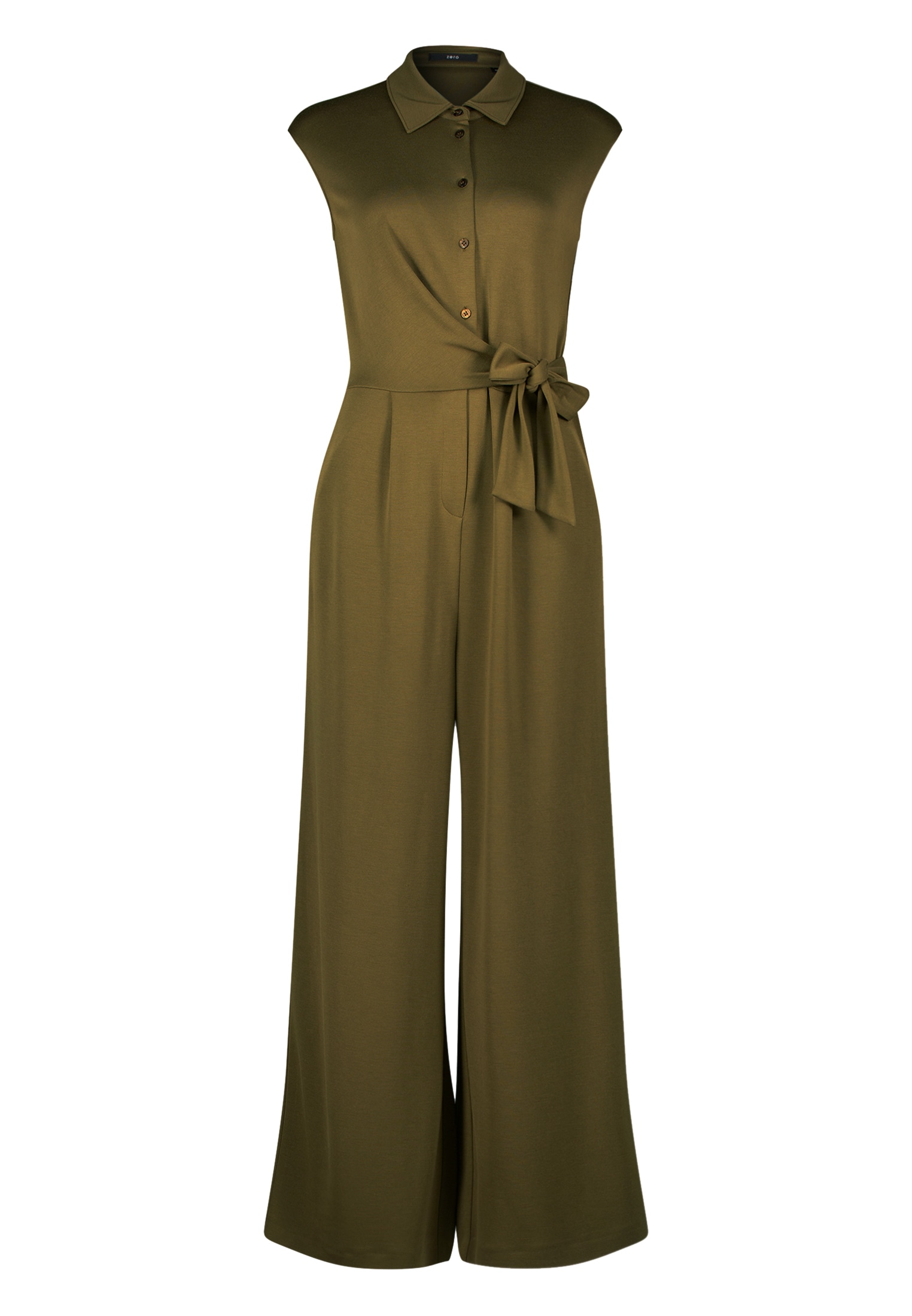 Zero Overall »zero Jersey-Jumpsuit mit Knopfleiste«, (1 tlg.), Gürtel