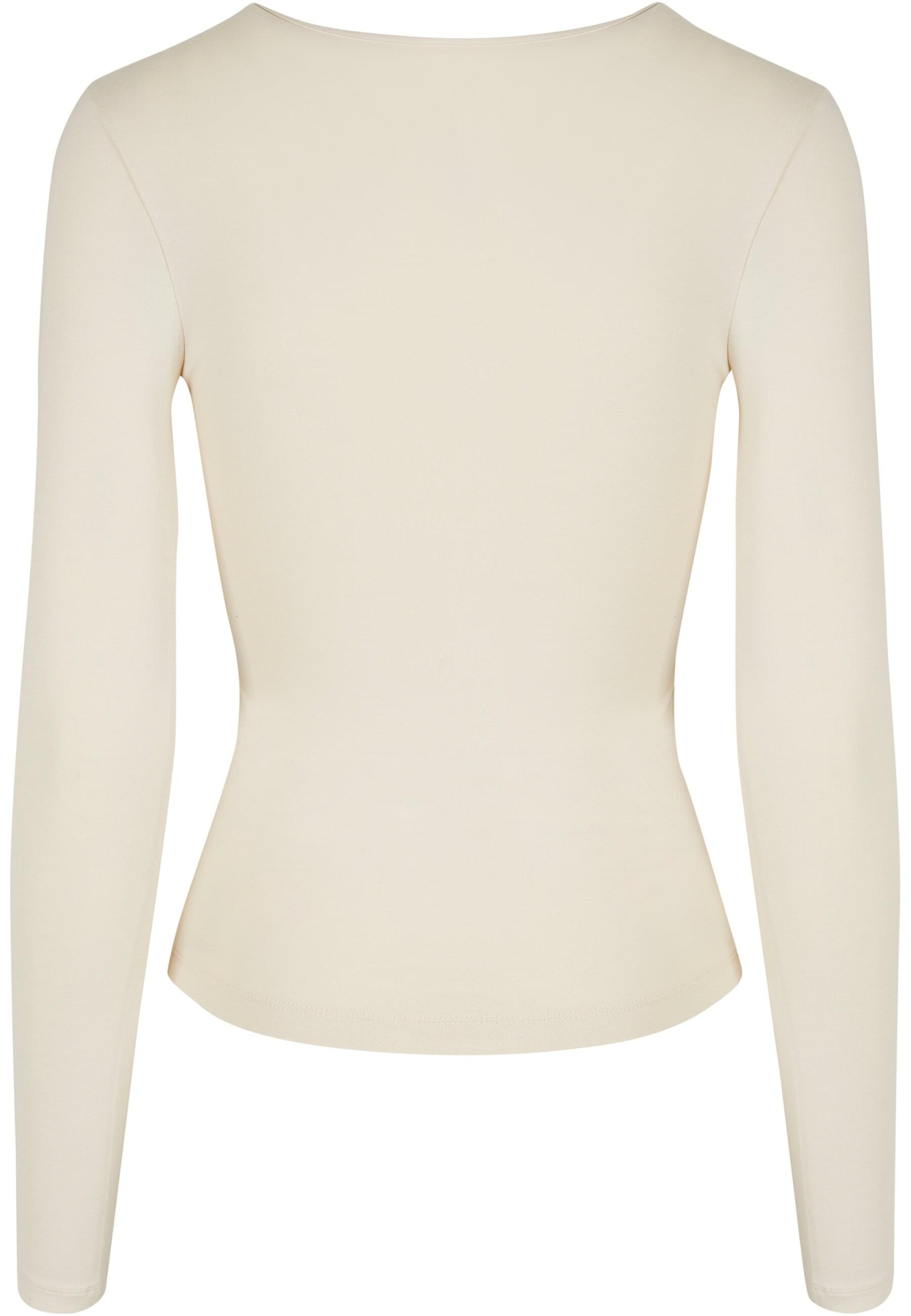 URBAN CLASSICS Longsleeve "Urban Classics Damen Ladies Crossed Cut Out Long günstig online kaufen