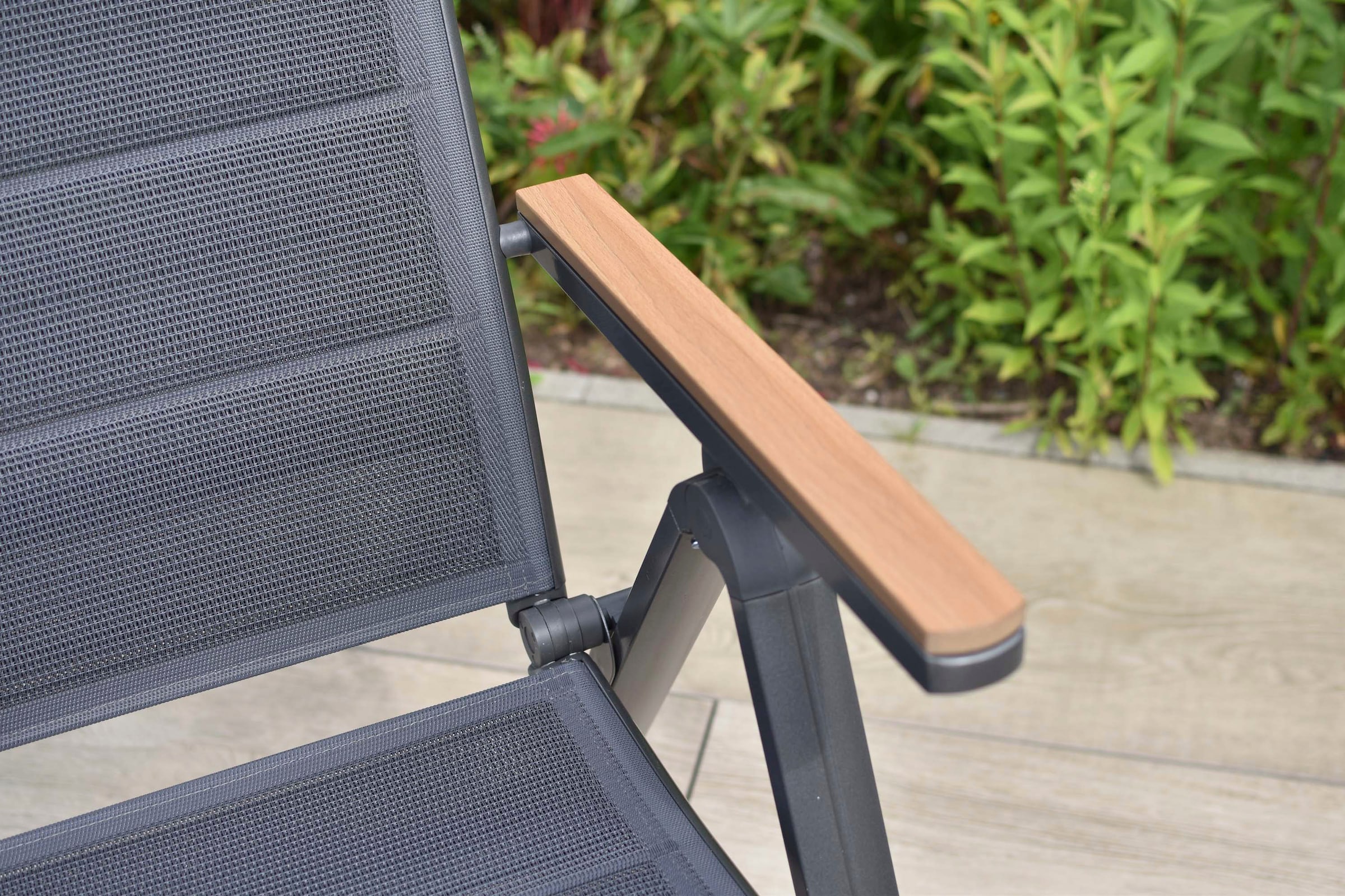 MERXX Garten-Essgruppe »Toledo« Set, 7 tlg. inkl. 6 Klappsessel, 1 Ausziehtisch
