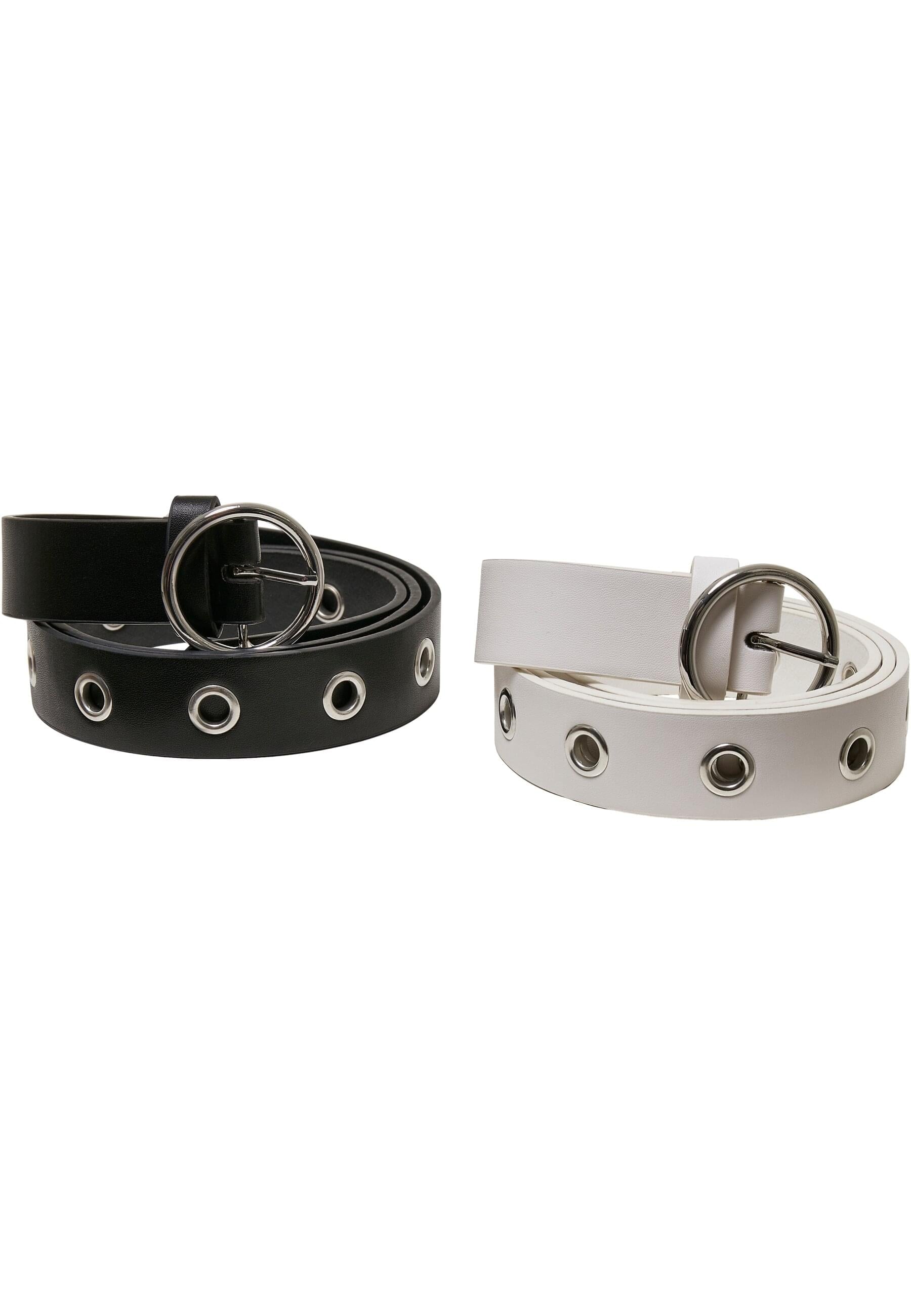 Hüftgürtel »Urban Classics Unisex Synthetic Leather Eyelet Belt 2-Pack«