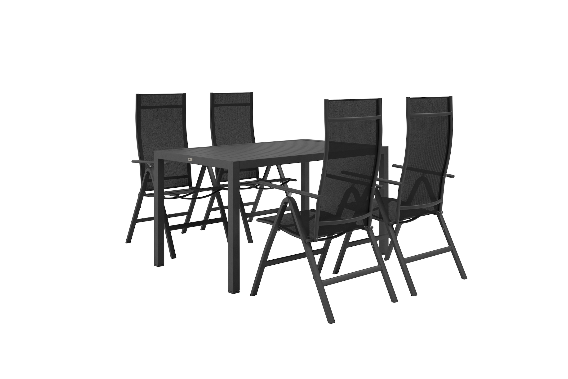 KONIFERA Garten-Essgruppe ""Messina"", (Set, 5 tlg., 4x Sessel, Tisch 90x16 günstig online kaufen