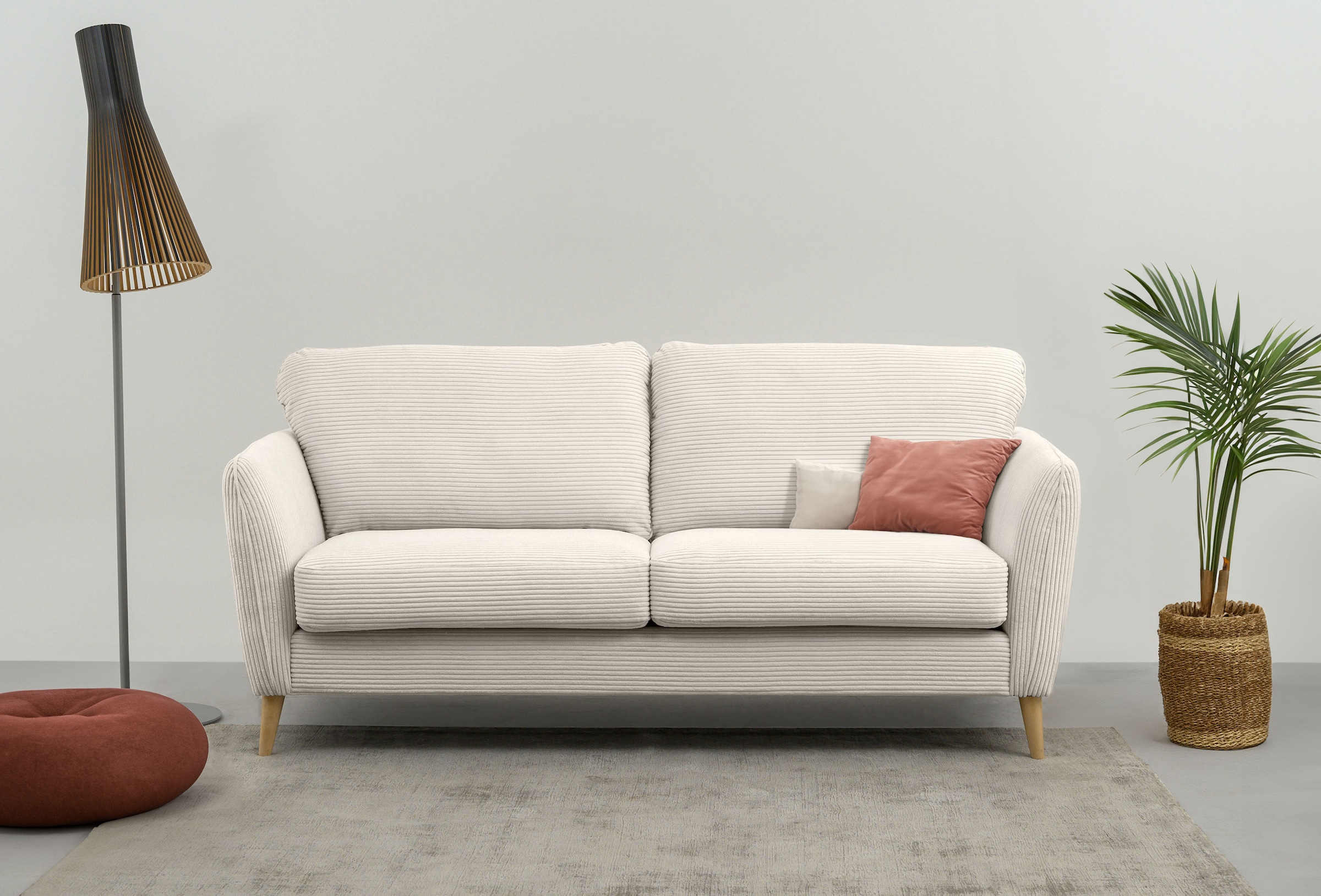 2-Sitzer »MARSEILLE Sofa 170 cm«, mit Massivholzbeinen aus Eiche, verschiedene Bezüge...