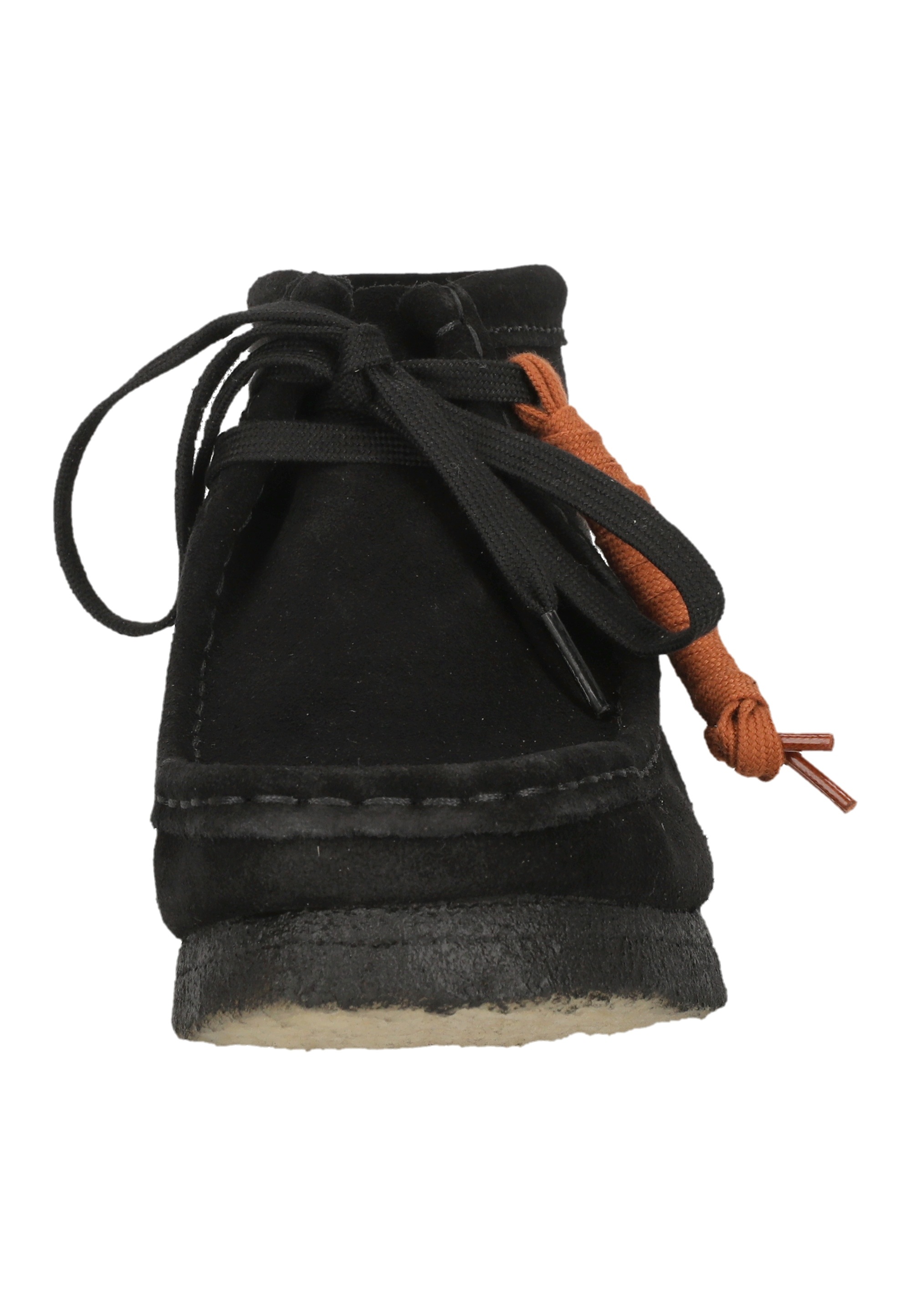 Clarks Schnürschuh »Wallabee Boot. Black Sde«  mit ikonischer Sohle