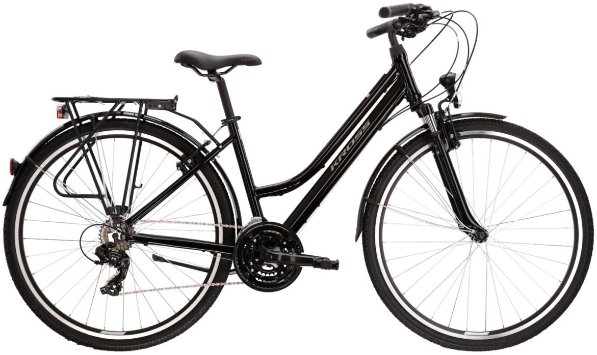 Kross "KROSS Trekkingrad Trans 1.0 28" schwarz" 21 Gang Shimano TOURNEY TY300 Schaltwerk Kettenschaltung