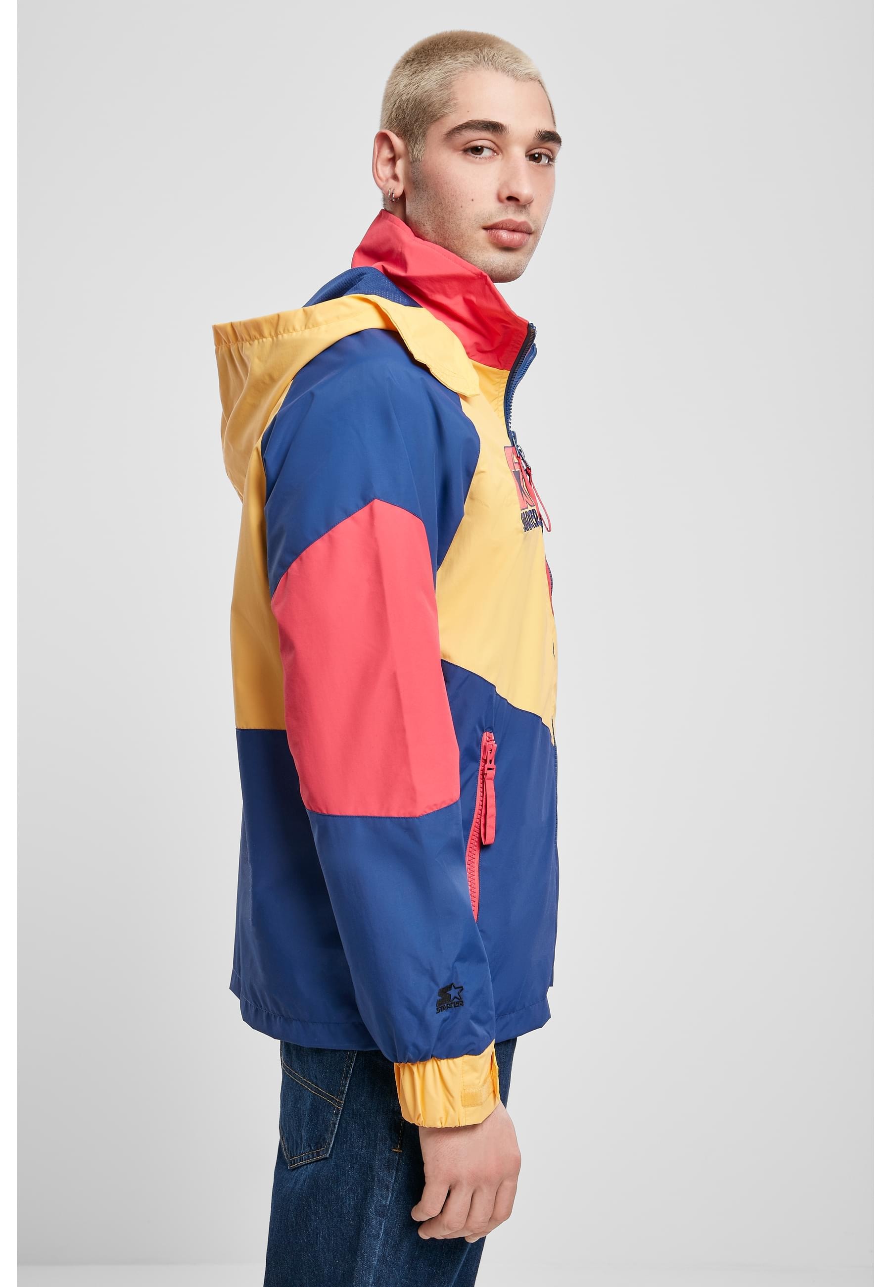 Starter Black Label Anorak »Starter Black Label Herren Starter Multicolored Logo Jacket« 1 Stk. tlg. mit Kapuze