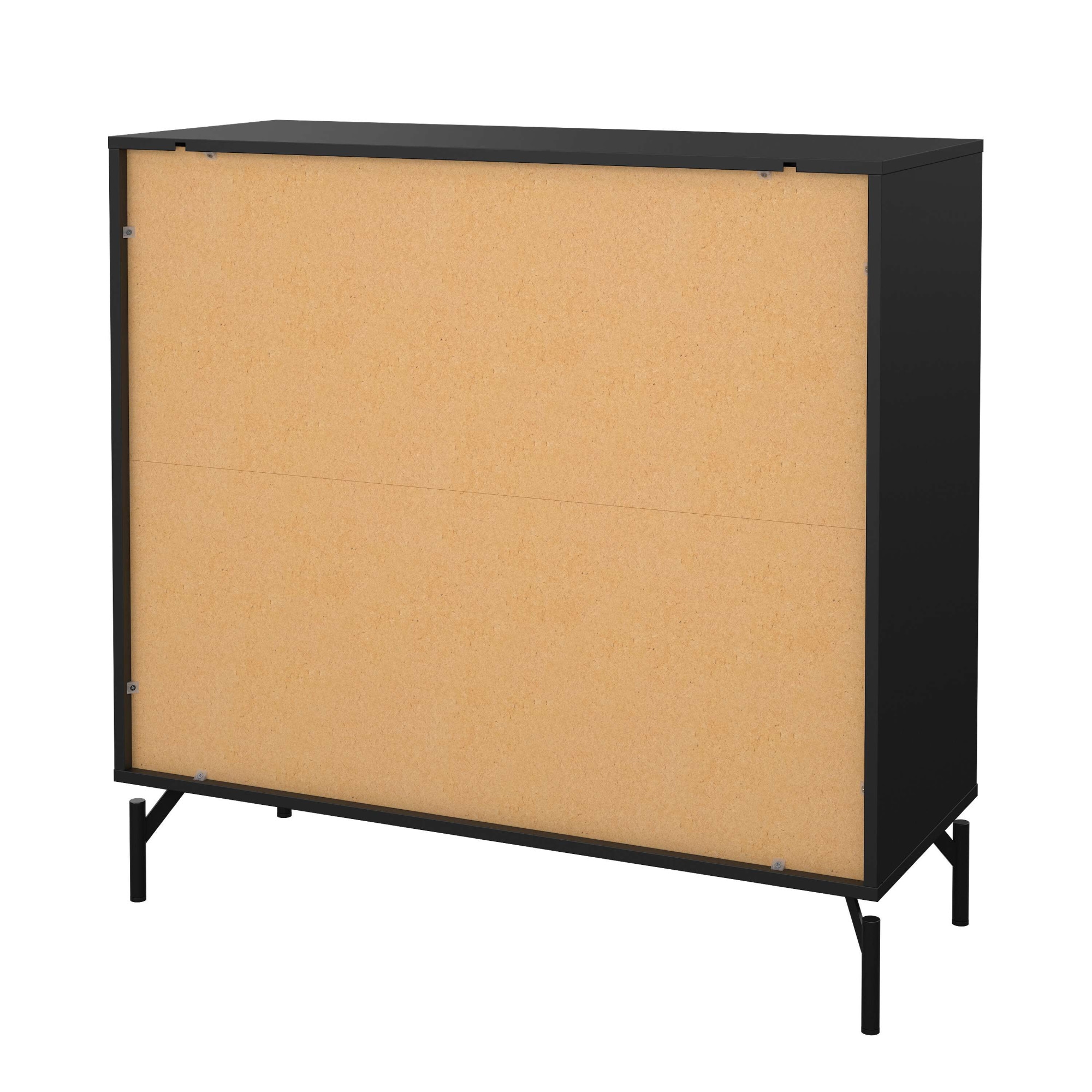 INOSIGN Hochkommode »Dana, Kommode, Aufbewahrung, Schubladenschrank«, Kommode mit 4 Schubladen, Metallbeine, Höhe 95,8 cm, Breite 98,7 cm