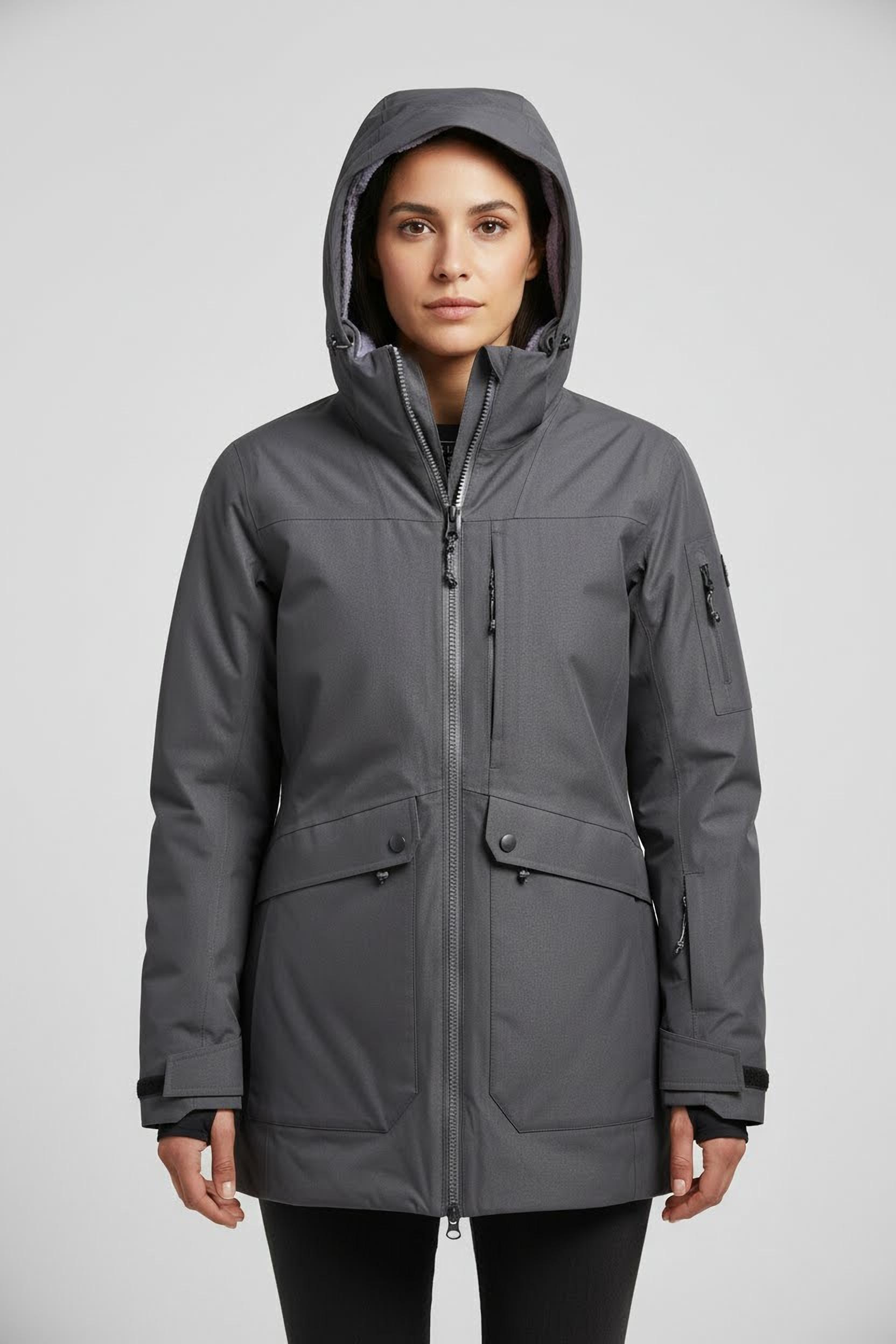 KILLTEC Damen Funktionsparka "KOW 16 WMN PRK"metall, Gr. 50, Web, Obermaterial: 100% Polyester. Futter: 100% Polyester. Wattierung: 100% Polyester,