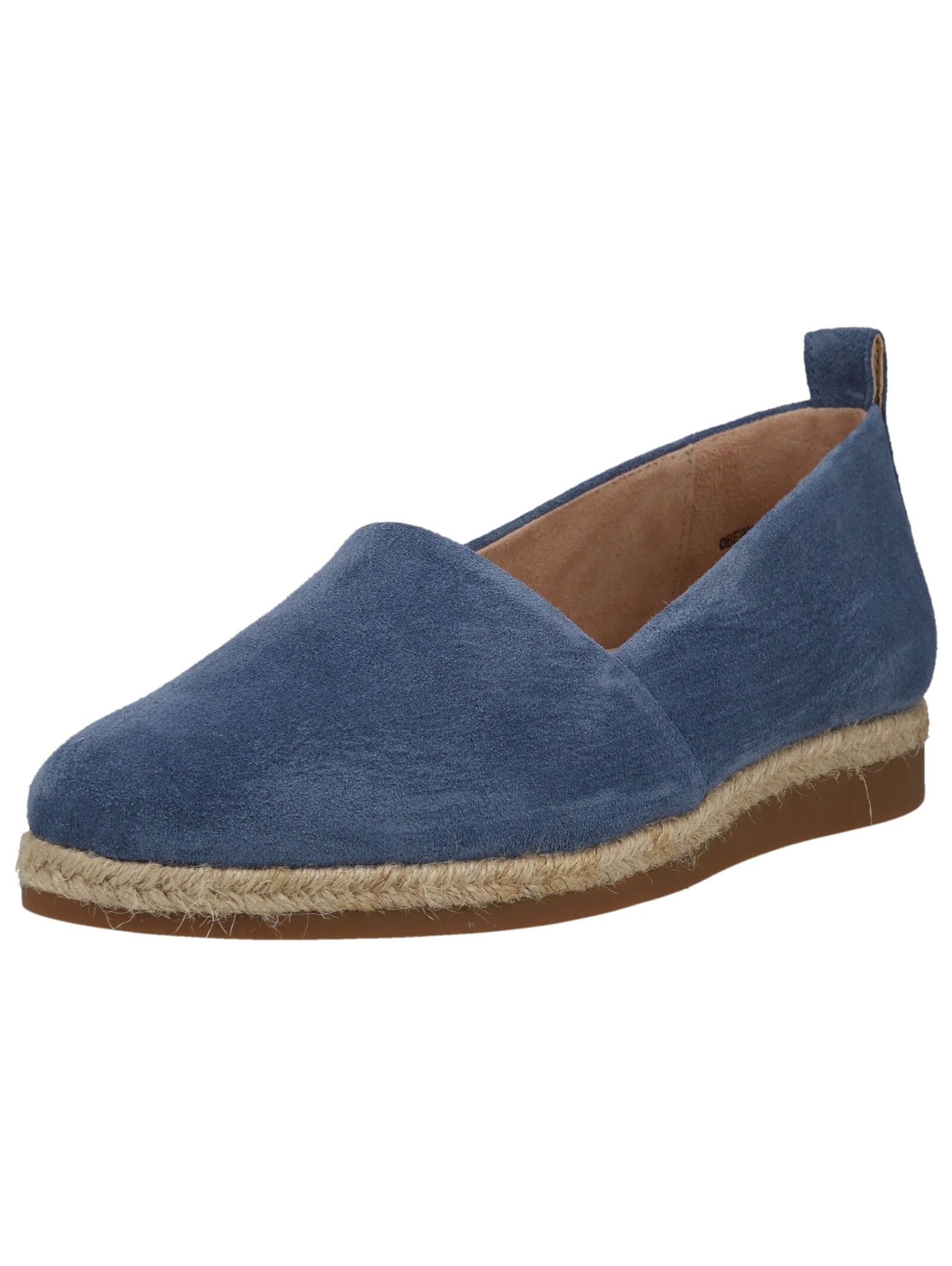Espadrille PAUL GREEN "Paul Green Halbschuhe Veloursleder", Damen, Gr. 38, blau, Veloursleder, Schuhe Espadrille