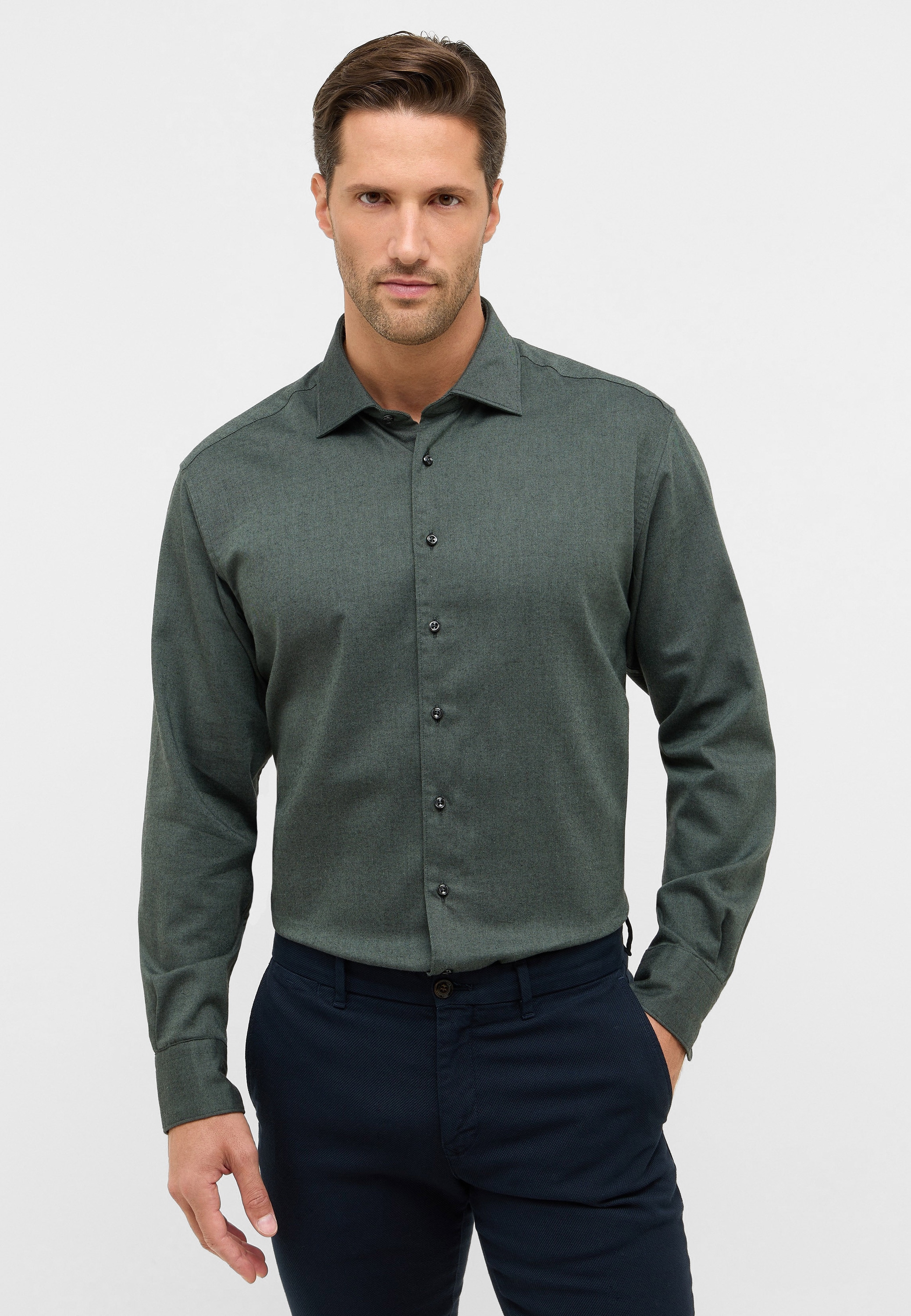 Eterna Langarmhemd "MODERN FIT", EASY IRON (bügelleicht) günstig online kaufen