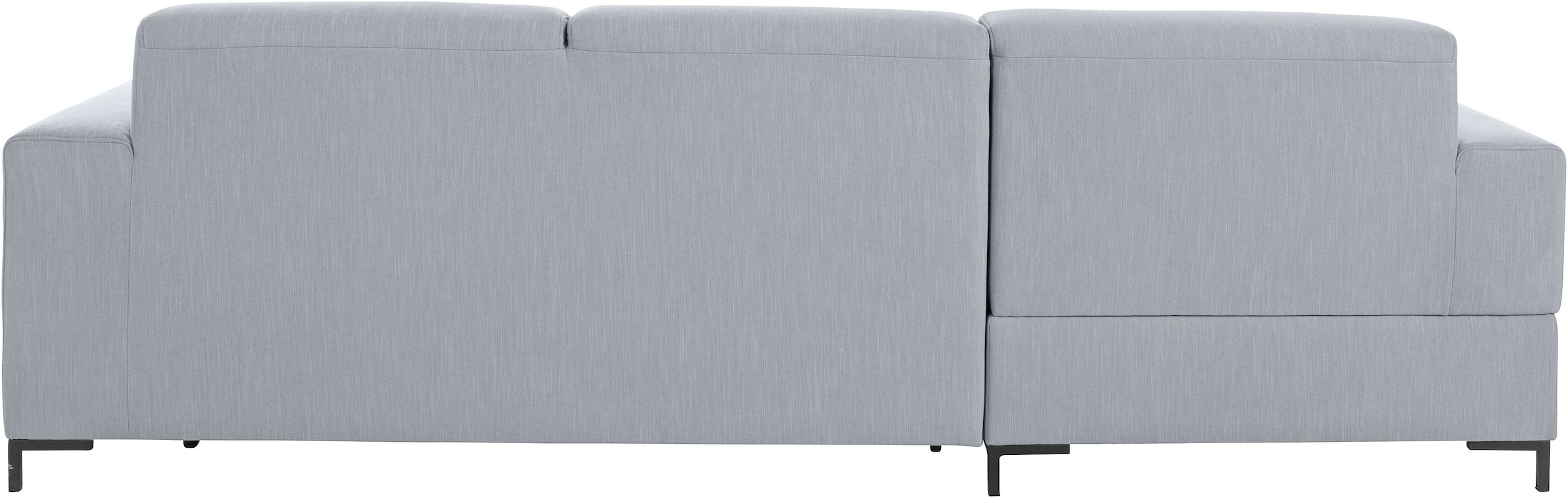 OTTO products Ecksofa »Grazzo, zeitlos und elegant, mit moderner Sitzheftung, L-Form«, hochwertige Stoffe aus recyceltem Material, Steppung im Sitzbereich