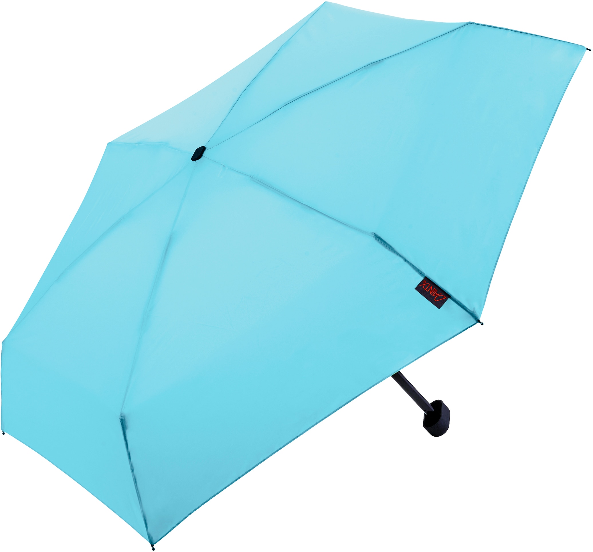 Taschenregenschirm »Dainty, hellblau«, extra flach und kurz