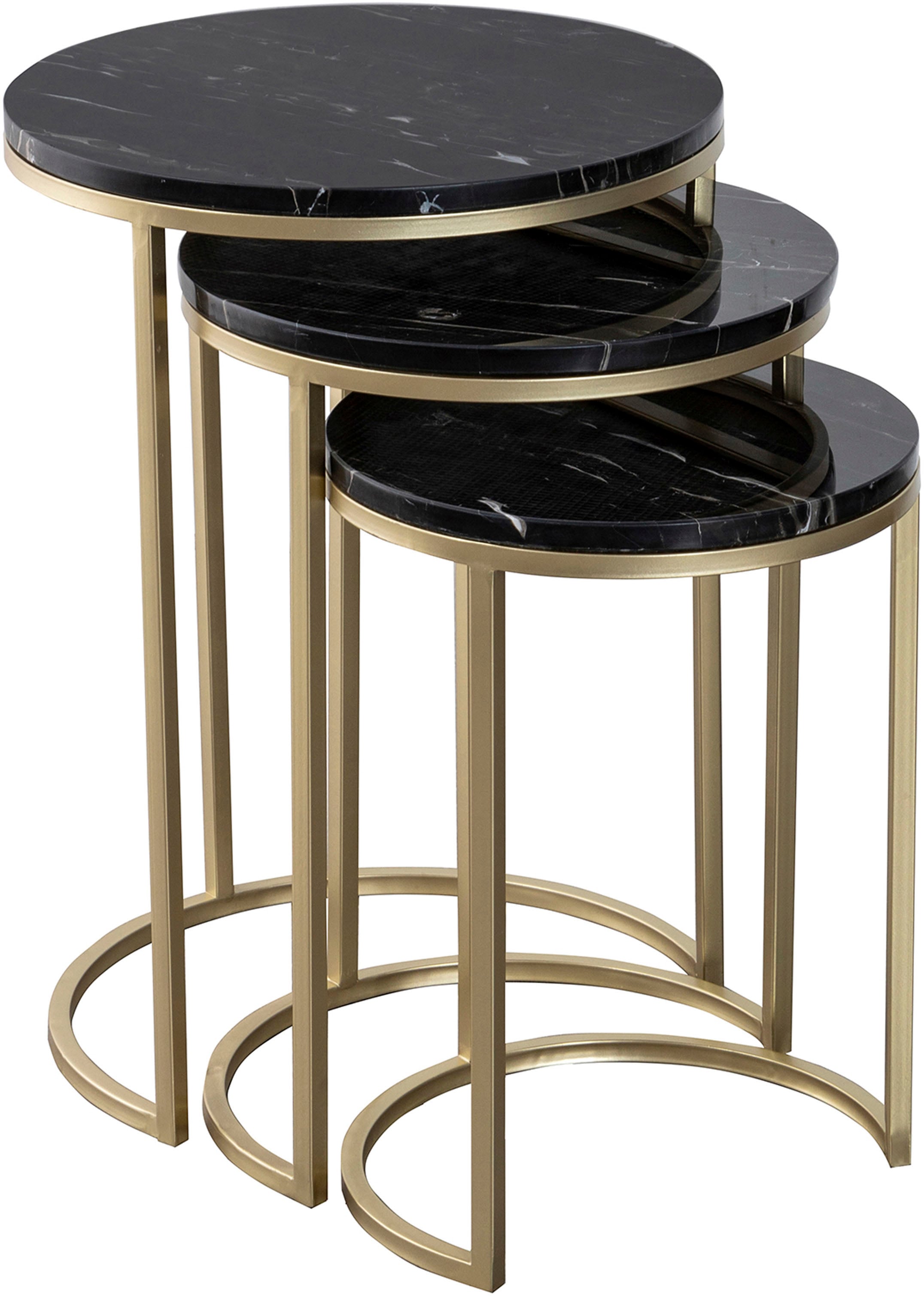 Kayoom Beistelltisch »Tria 125 3er-Set, faszinierend und auflockernd«, (Set, 3 St.), Beistelltisch-Set, zeitloses Design, hochwertige Verarbeitung