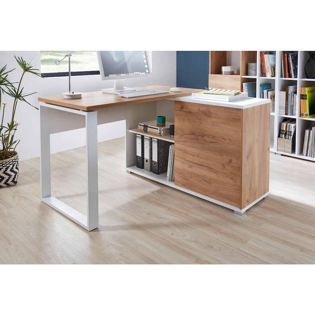 GERMANIA Eckschreibtisch »GW-Lioni«, mit integriertem Sideboard