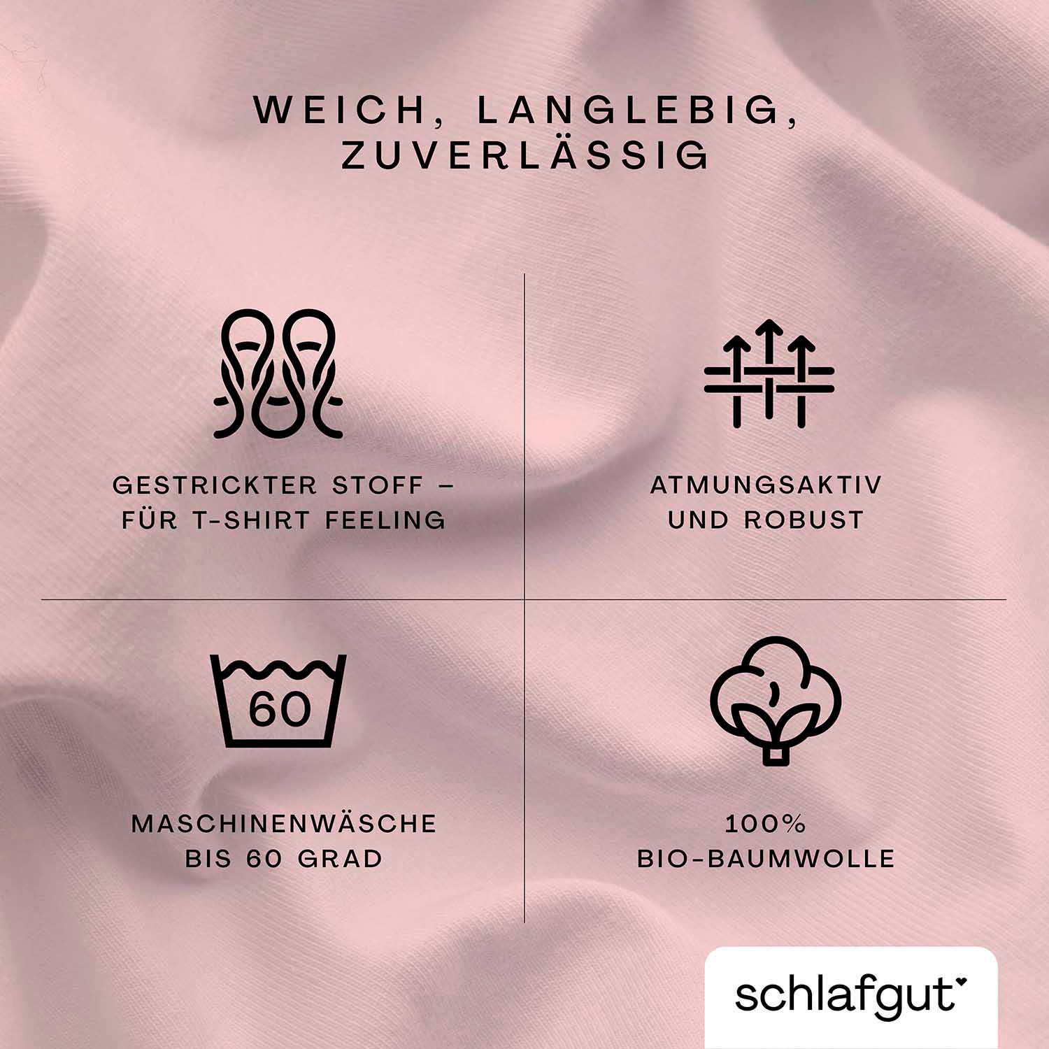 Thumbnail - Schlafgut Spannbettlaken "CASUAL u.a. in Gr. 90x200, 140x200 oder 180x200 cm, 100% Baumwolle", Bettlaken für Matratzen b...