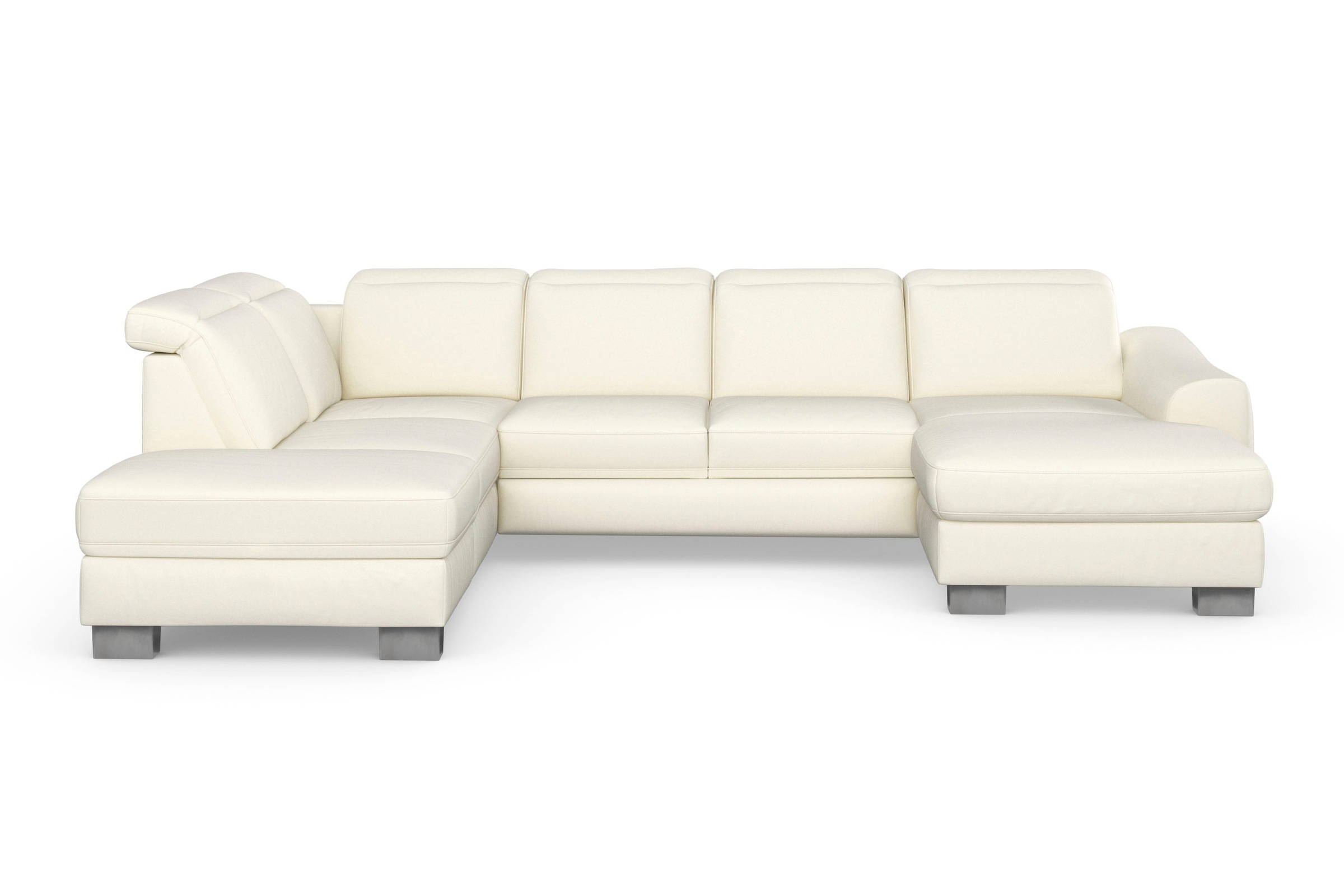 sit&more Wohnlandschaft "Dundee U-Form" mit Federkern und Edelstahlfüßen, w günstig online kaufen