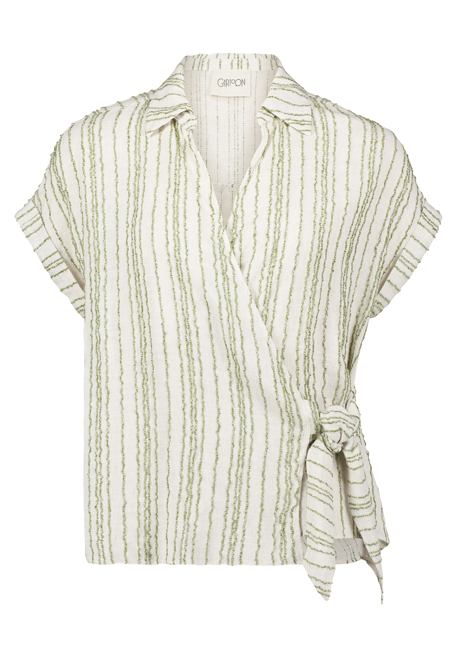 Cartoon Klassische Bluse "Damen mit Bindegürtel" günstig online kaufen