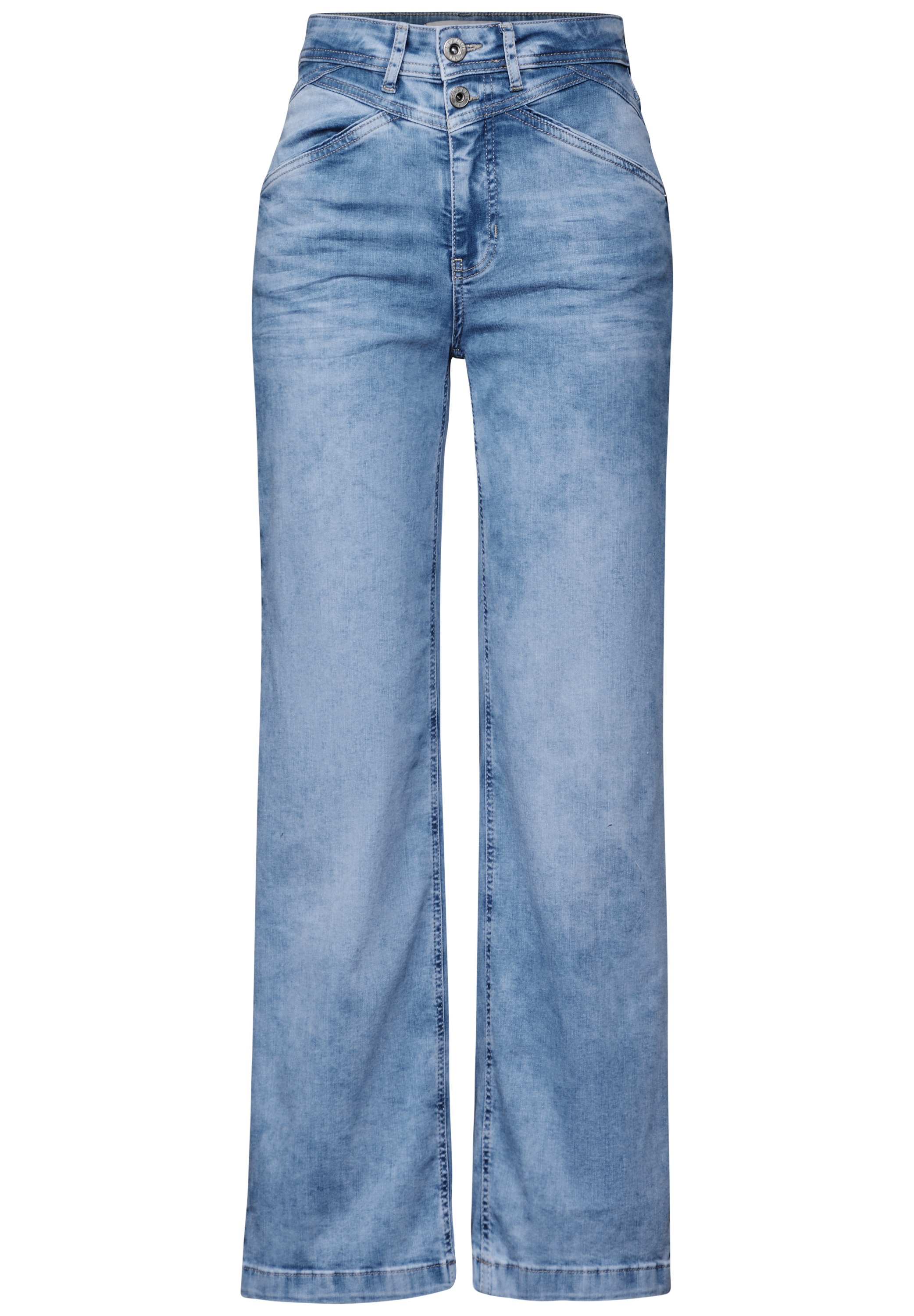 STREET ONE Gerade Jeans, High Waist
