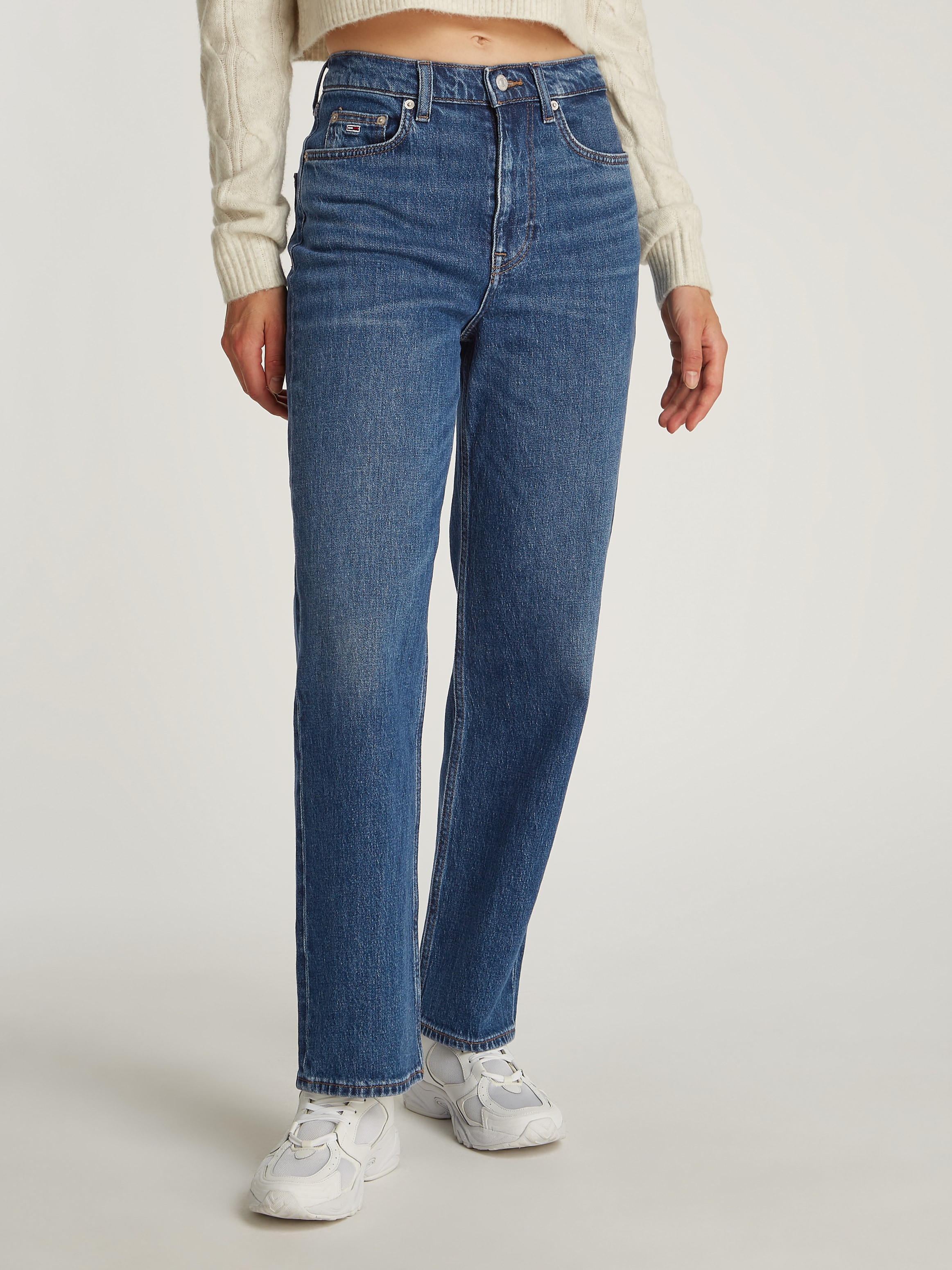 Tommy Jeans Straight-Jeans "LAYLA HR SLIM STR", in Knöchellänge günstig online kaufen