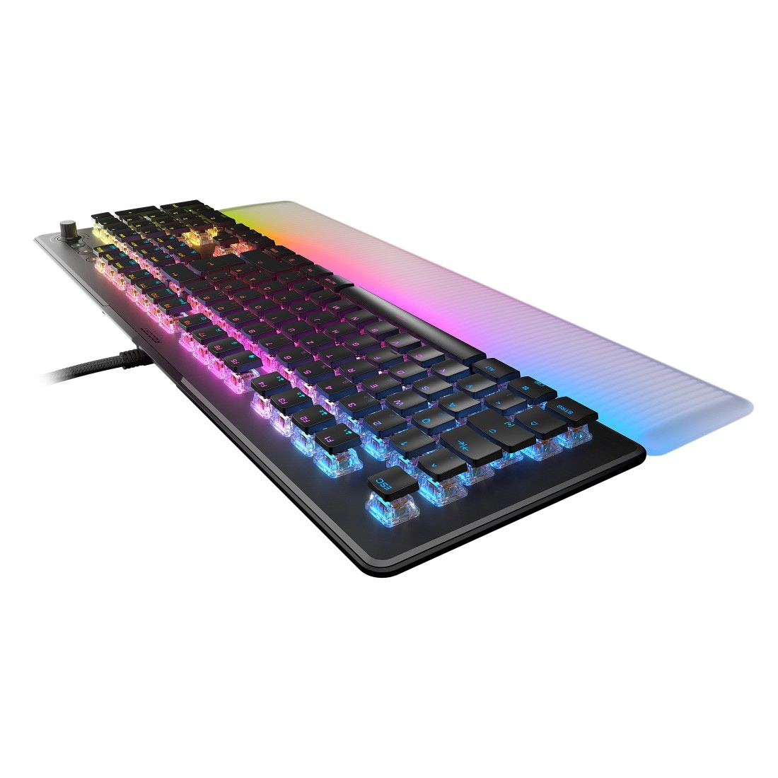 ROCCAT Gaming-Tastatur »Gaming-Tastatur "Vulcan II Max", mechanische, lineare Tasten«, (ausklappbare Füße-Handgelenkauflage)