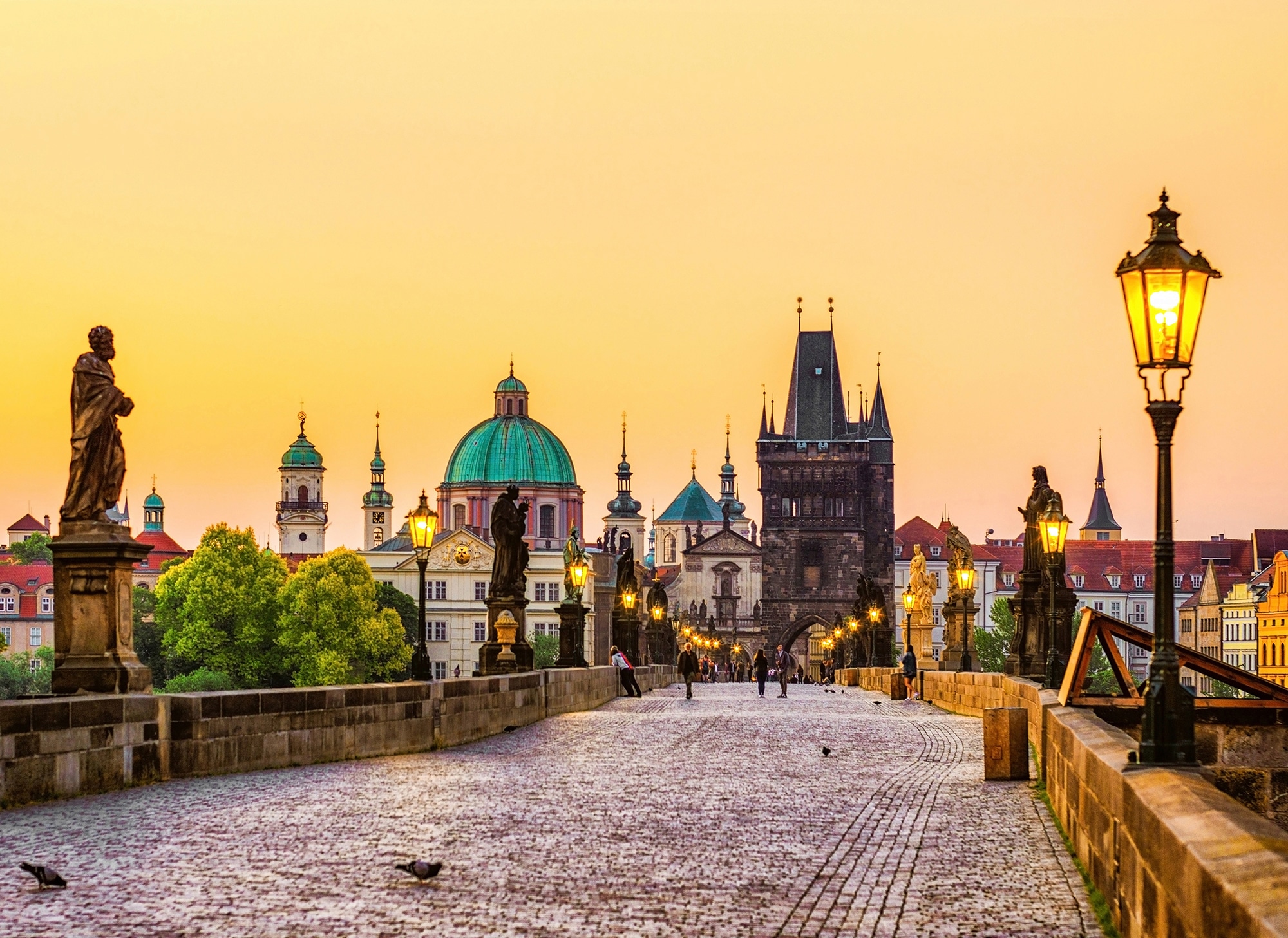 living walls Fototapete "Designwalls Charles Bridge", Vlies, Wand, Schräge, Decke