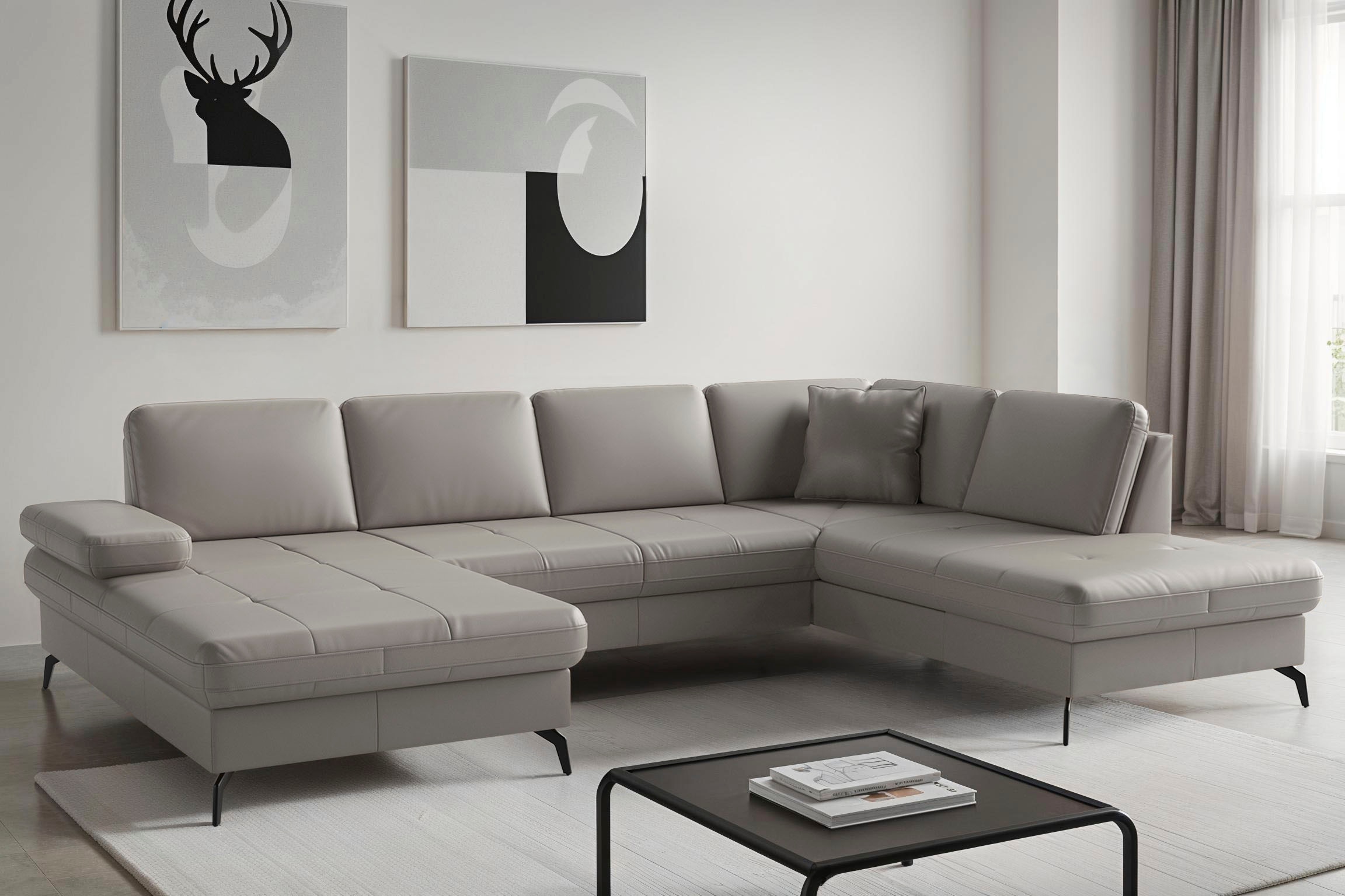 sit&more Wohnlandschaft "Morris Jubi, Breite 300 cm" mit Armteilfunktion, optional mit Schlaffunktion