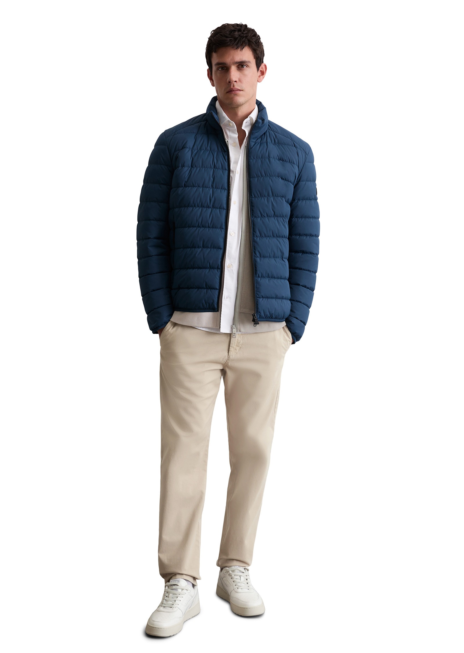 Marc O'Polo Outdoorjacke »aus recyceltem Performance-Polyester«, ohne Kapuze