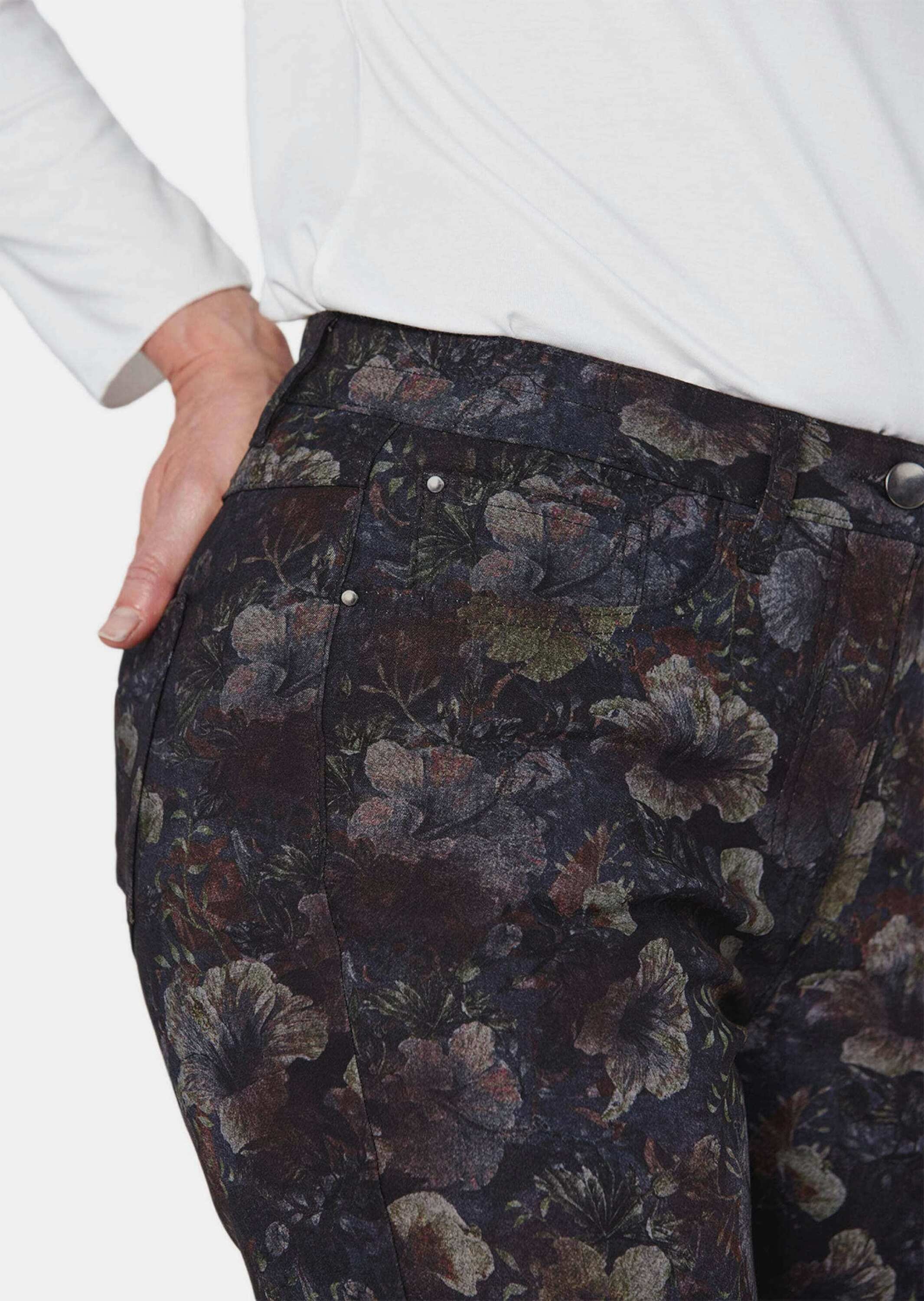 GOLDNER 2-in-1-Hose »Druckhose CARLA Druckhose CARLA mit Blumenmuster«