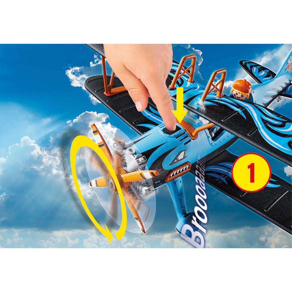 Playmobil® Konstruktions-Spielset »Doppeldecker "Phönix" (70831), Air Stuntshow«, (45 St.)