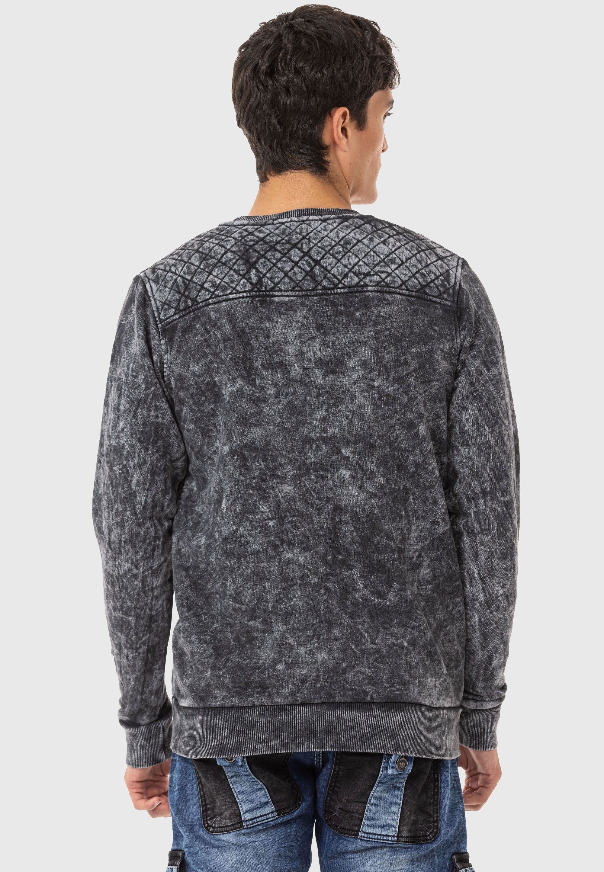 Cipo & Baxx Rundhalspullover »Pullover«, mit modischem Muster