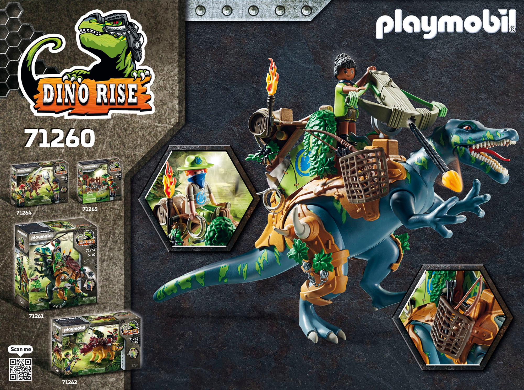 Playmobil® Konstruktions-Spielset »Spinosaurus (71260), Dino Rise«, (86 St.), Made in Europe