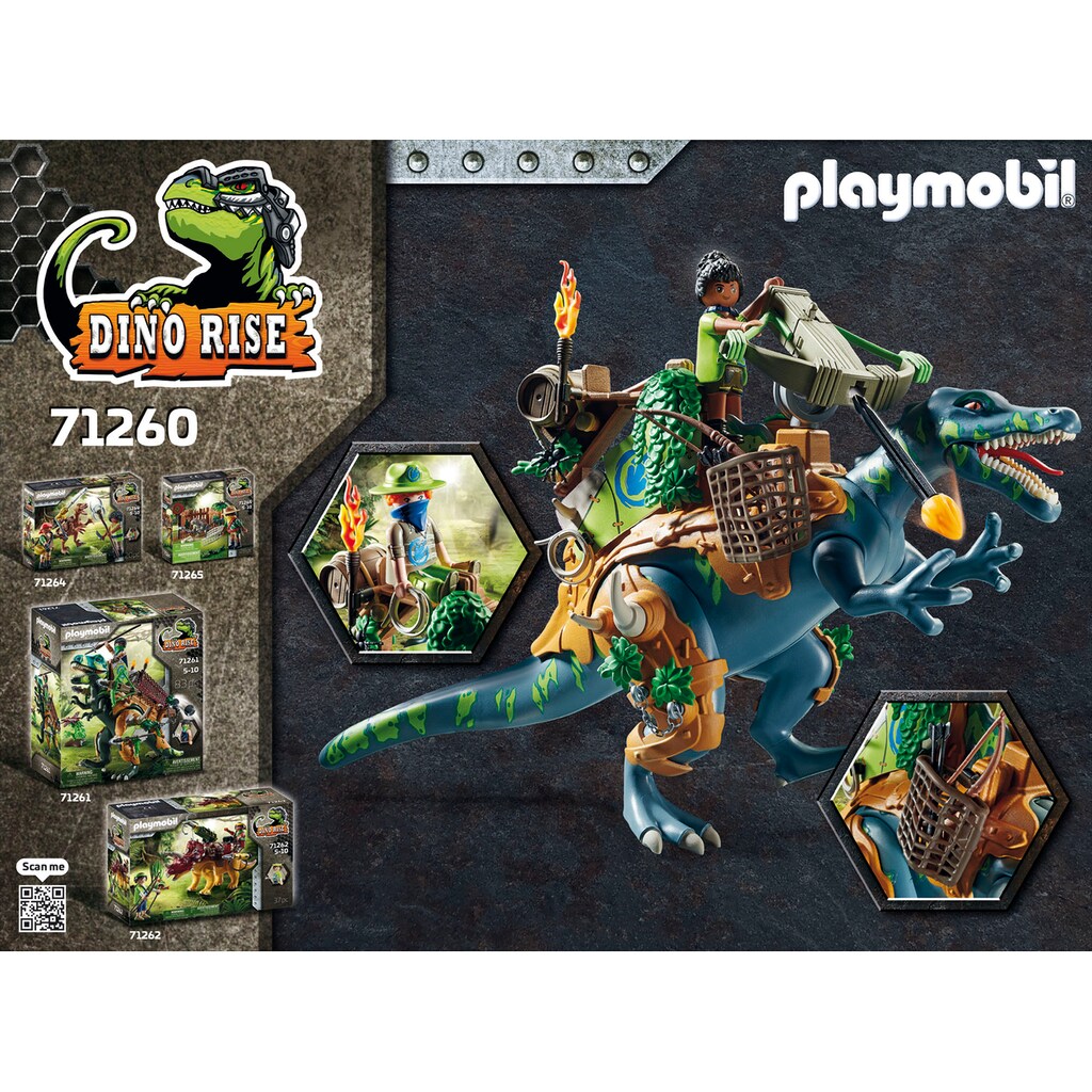 Playmobil® Konstruktions-Spielset »Spinosaurus (71260), Dino Rise«, (86 St.)