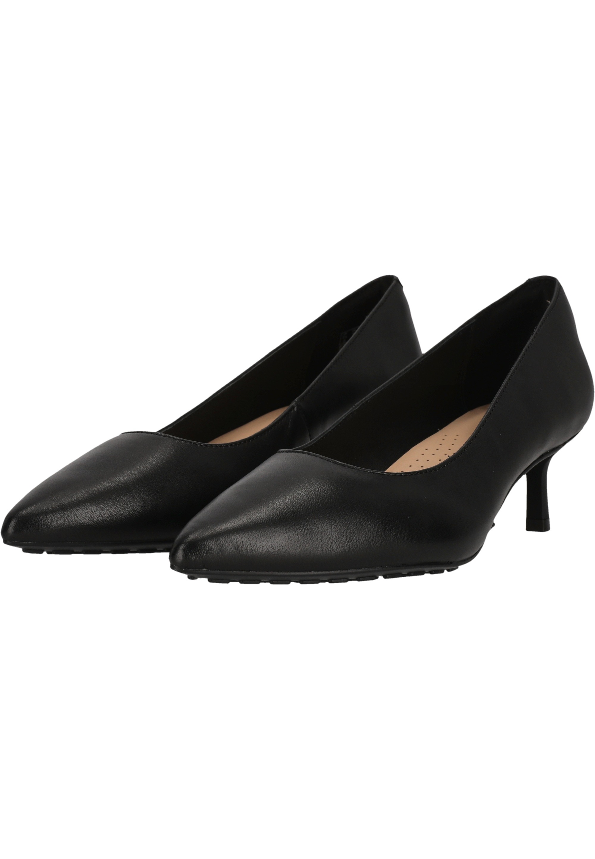 Pumps CLARKS "Adela Court", Damen, Gr. 38, schwarz, Leder, Schuhe Pumps, mit Komfort-Fußbett und vielseitig-elegantem Look 3