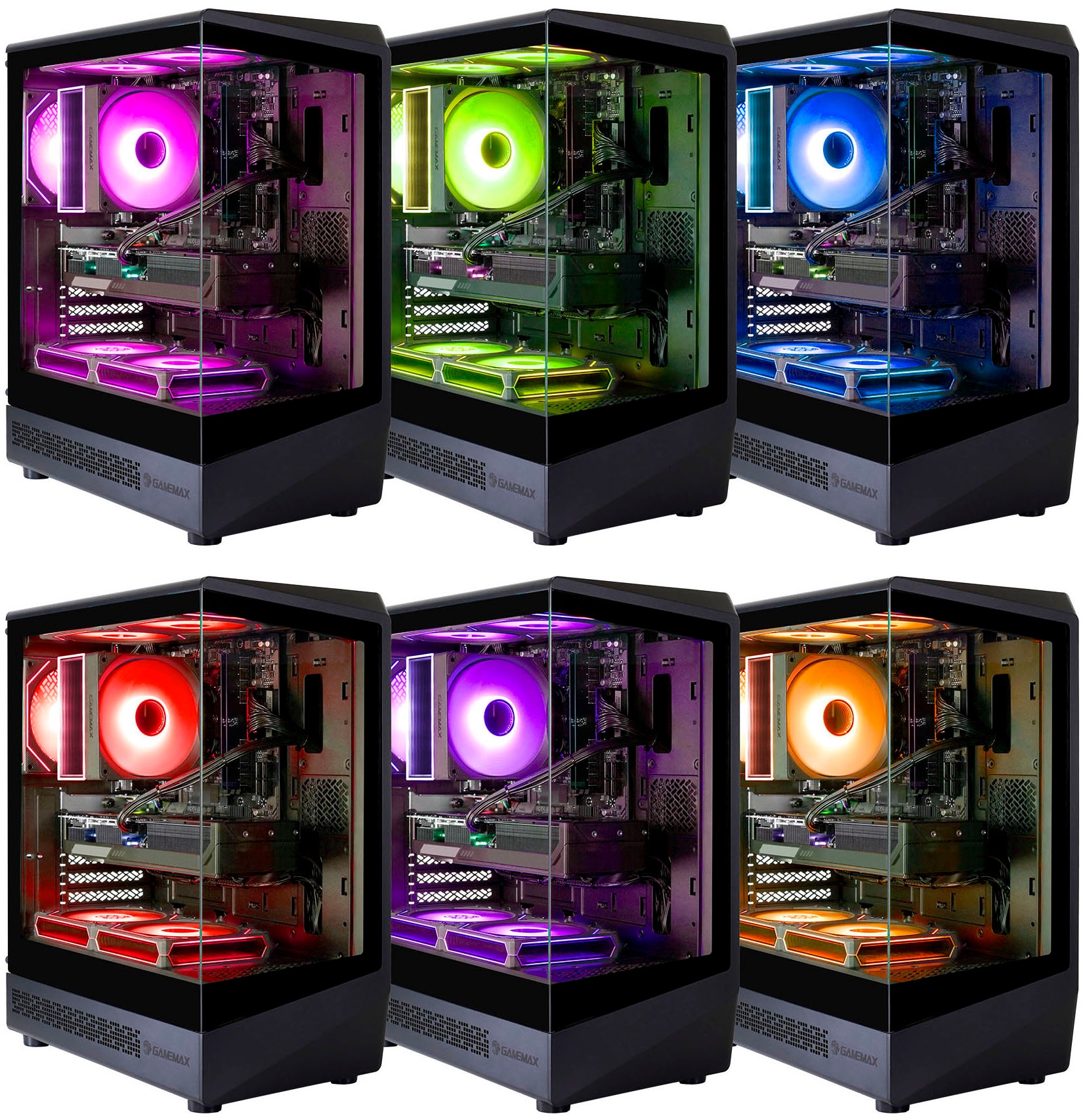 GAMEMAX Gaming-PC »VISTA COC AB 8203 AMD Ryzen 5 7500F 32GB DDR5 1TB SSD RX 9070« Windows 11, DDR5 RAM