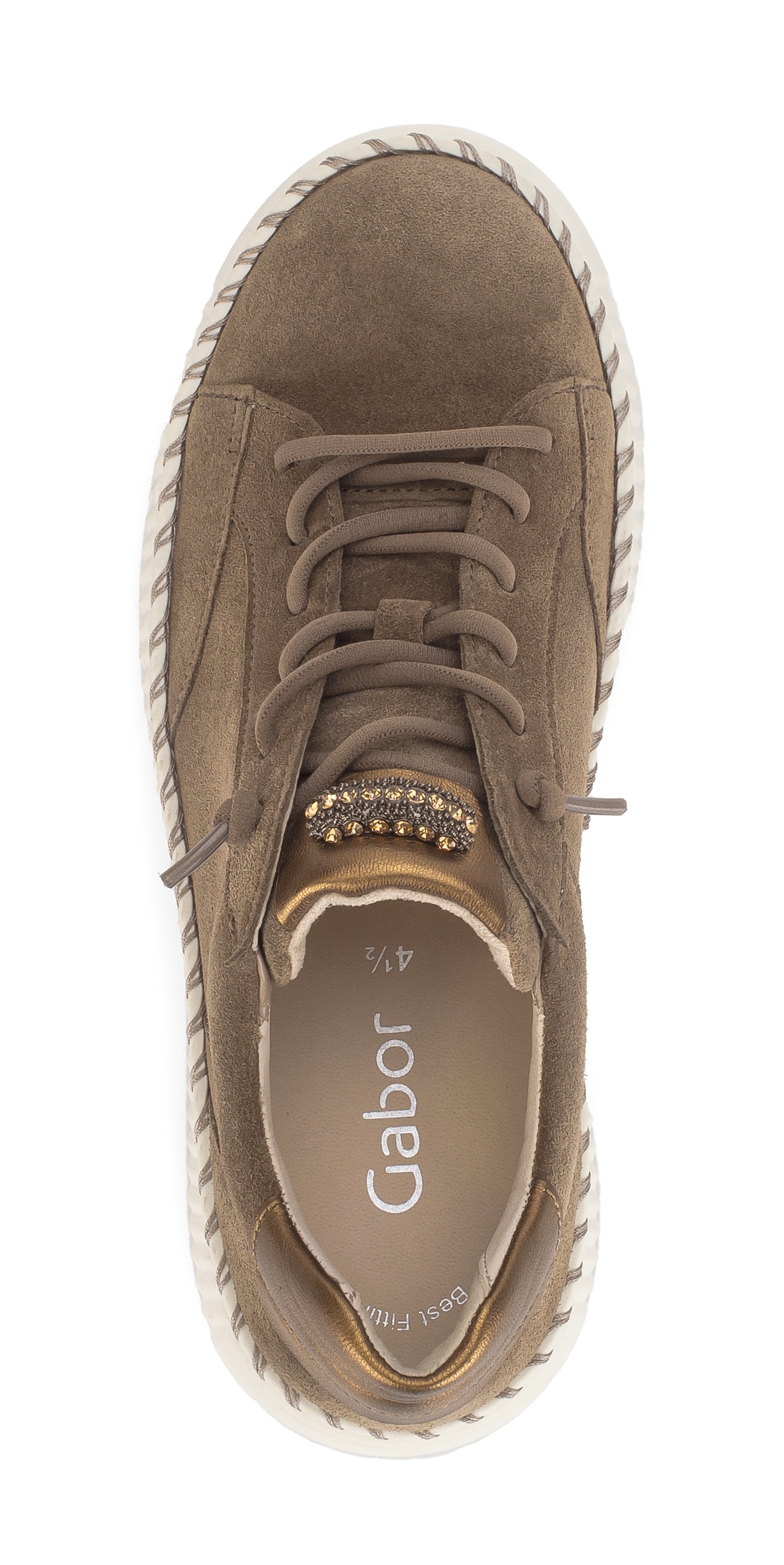 Gabor Slip-On Sneaker, Freizeitschuh, Halbschuh, Slipper mit funkelnden Sch günstig online kaufen