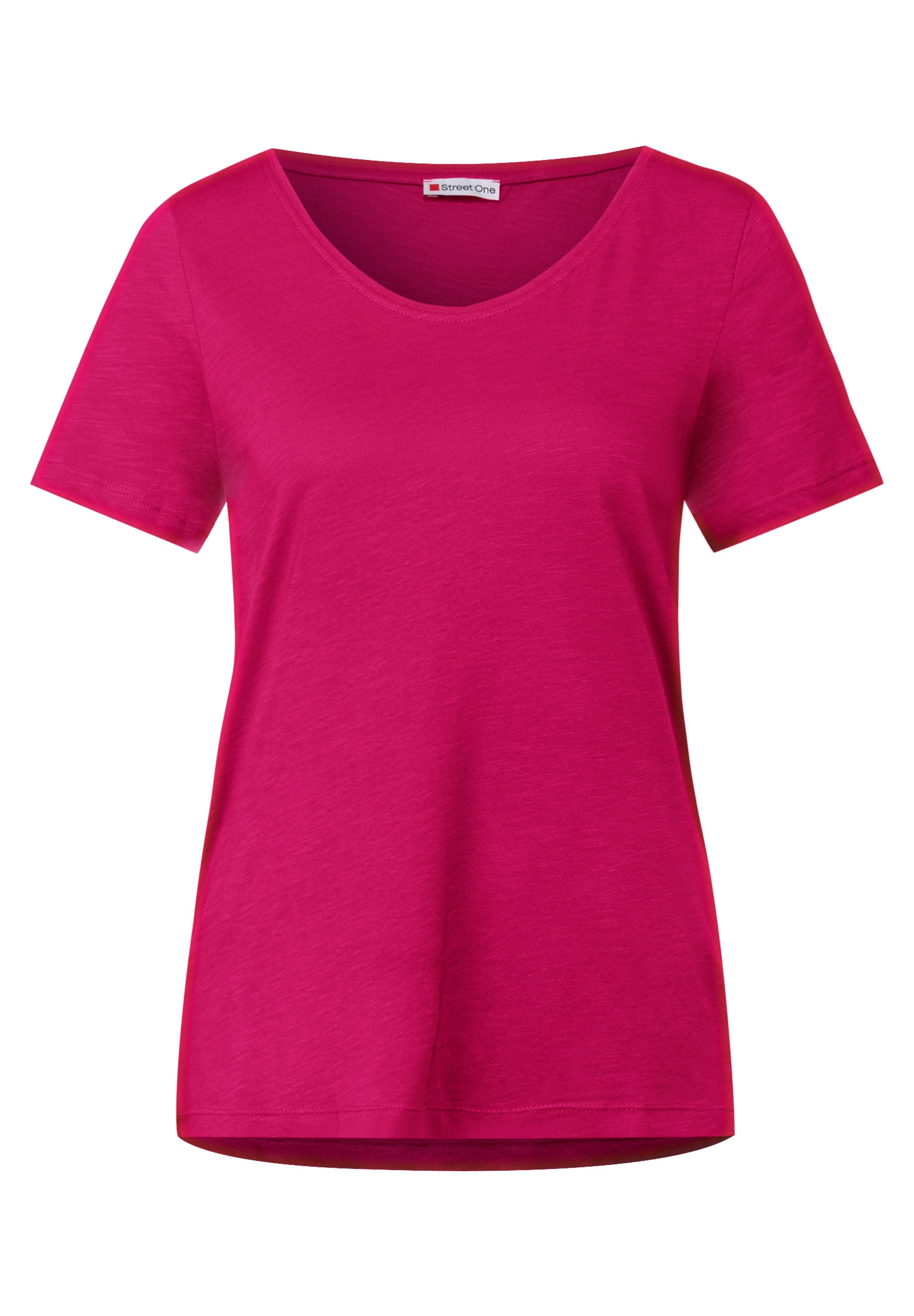 STREET ONE V-Shirt, im soften Baumwoll-Mix