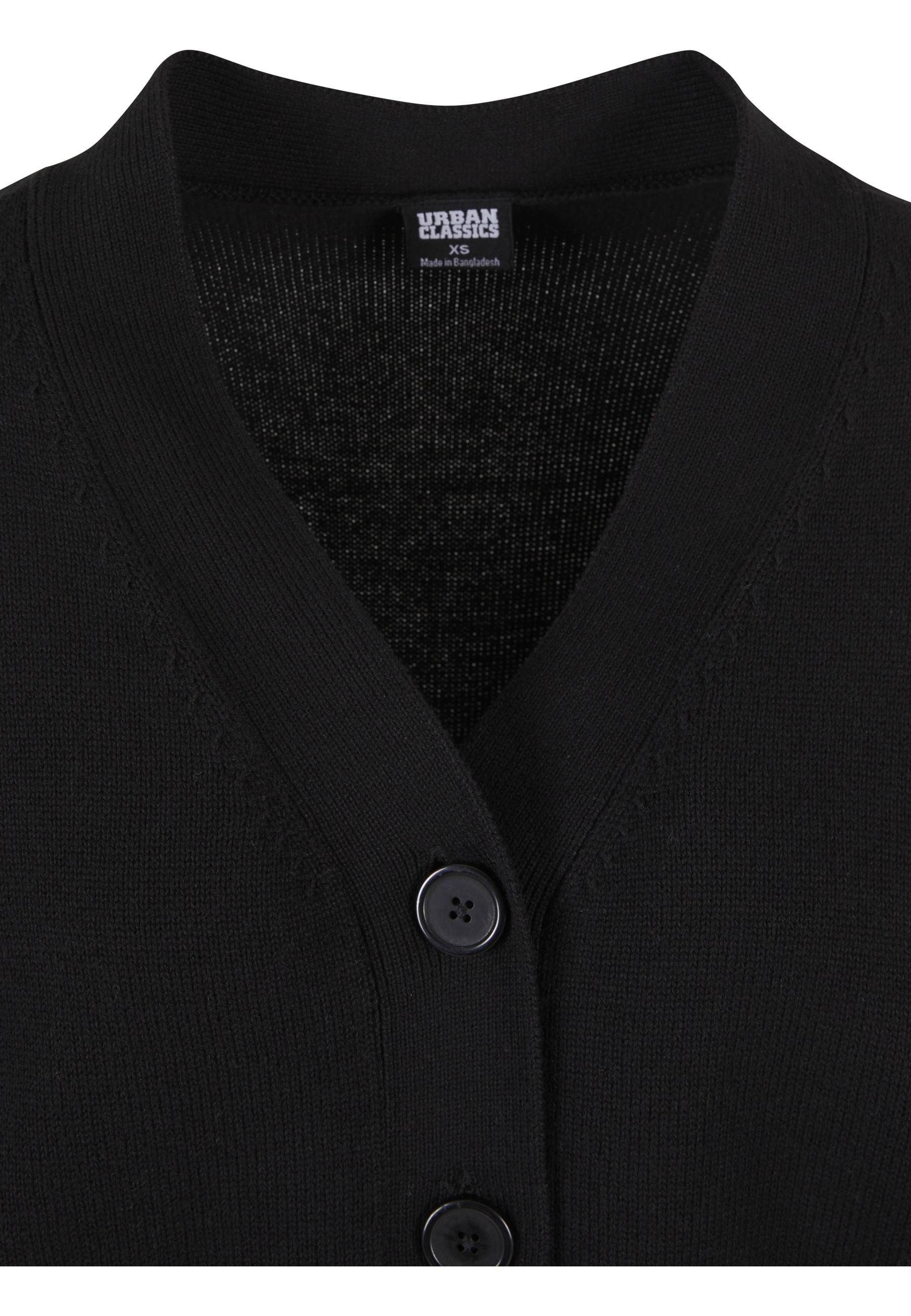 URBAN CLASSICS Strickjacke »Urban Classics Damen Ladies Rib Cardigan« 1 Stk.