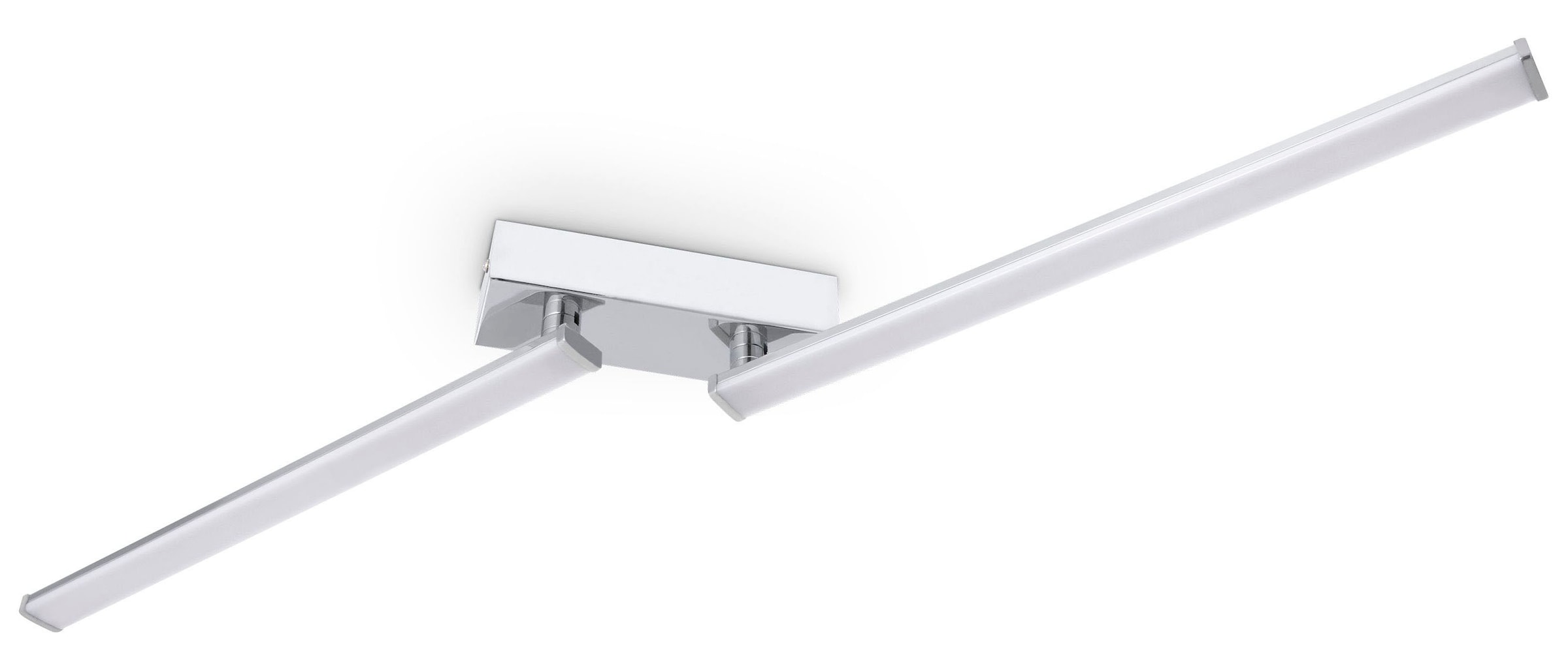 PACO HOME Deckenleuchte "DAVE", H: 7,5cm, weiß, Wohnzimmer, Leuchten
