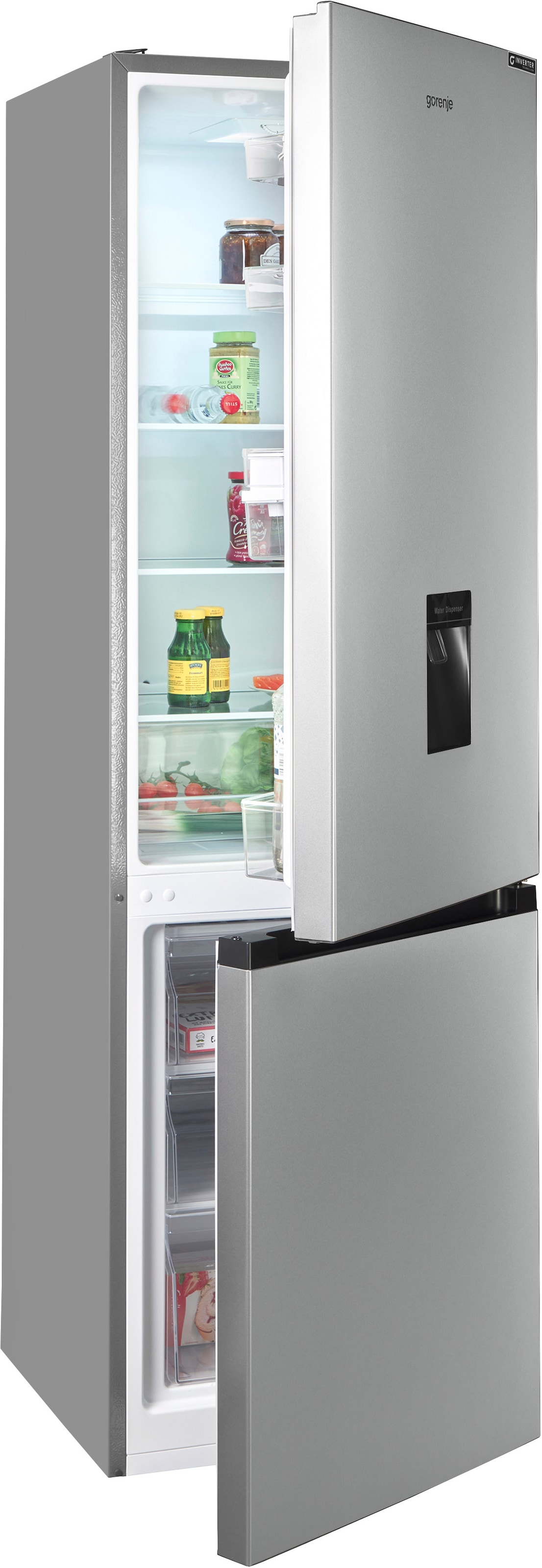 GORENJE Kühl-/Gefrierkombination "RK418CPS4WD" 180 cm hoch 55 cm breit Wass günstig online kaufen