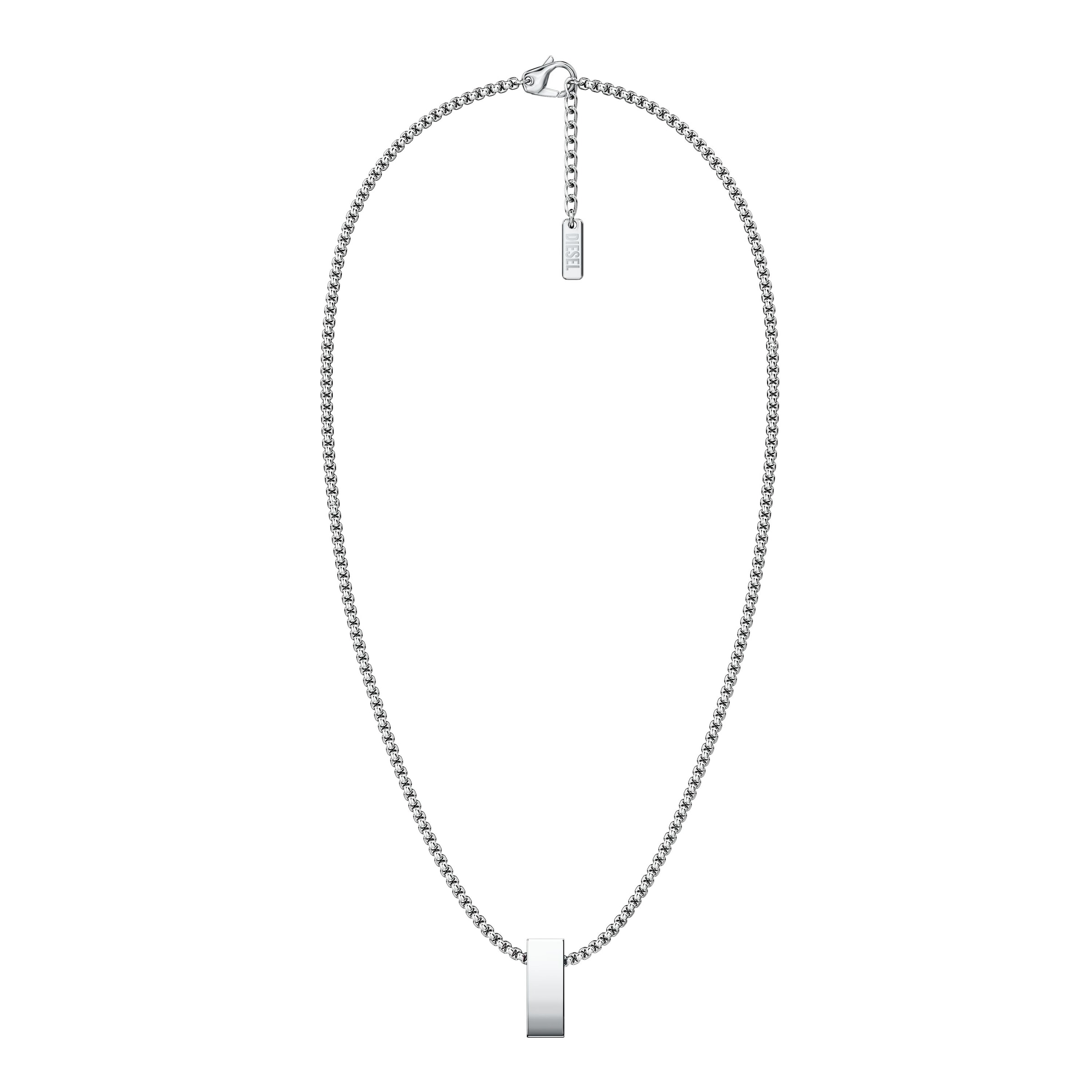 Diesel Kette mit Anhänger »Schmuck Geschenk Edelstahl Halsschmuck Halskette D Logo« Emaille