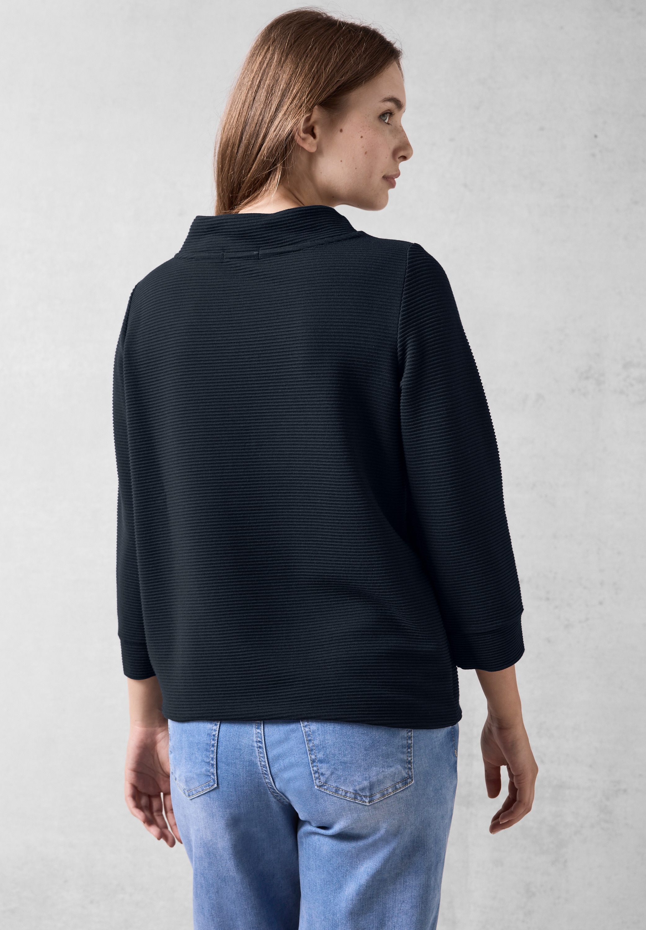 Cecil Langarmshirt, mit Tunnelzugband am Kragen
